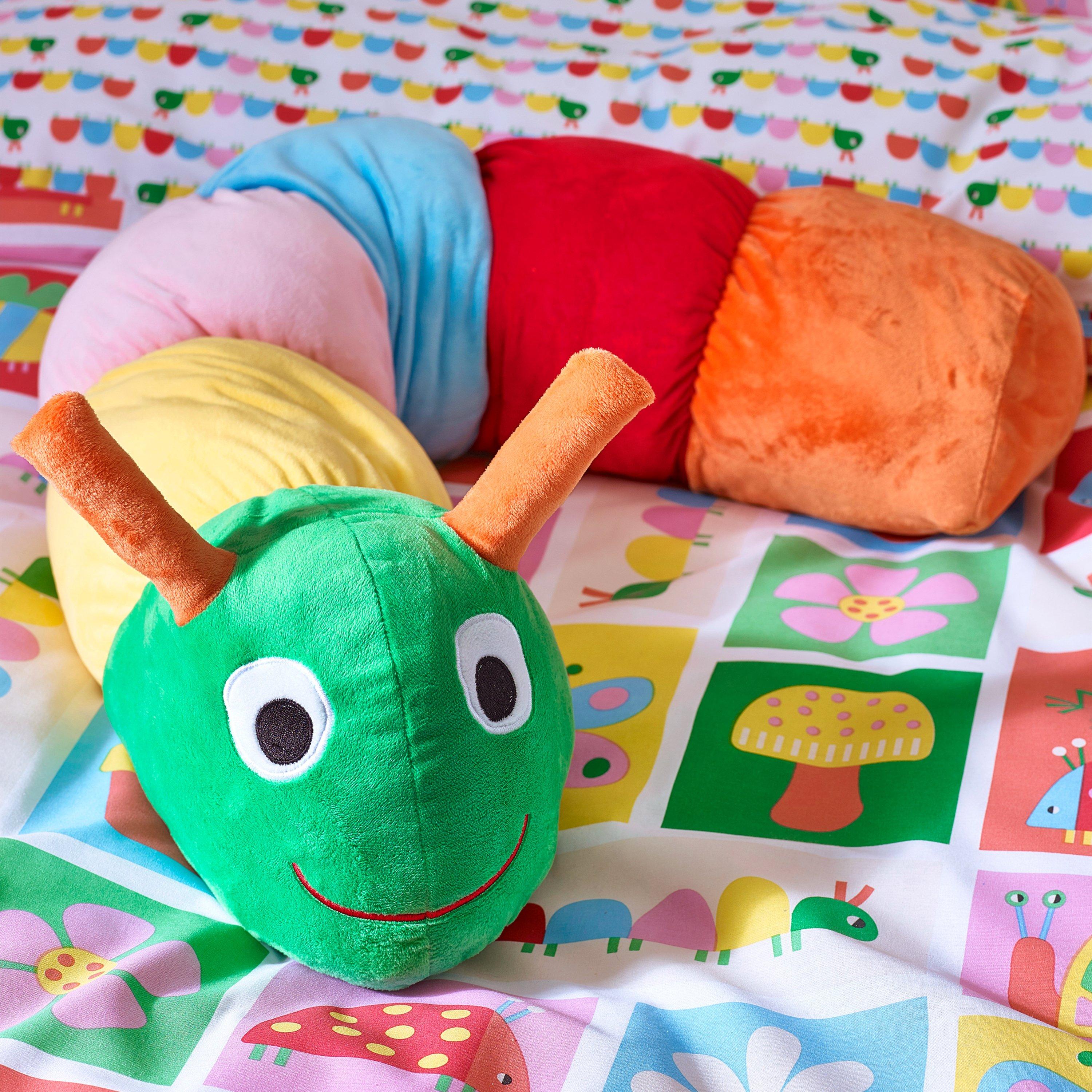 Bright - Catherine Lansfield - Charlee Caterpillar 3D Shaped Cushion - 1
