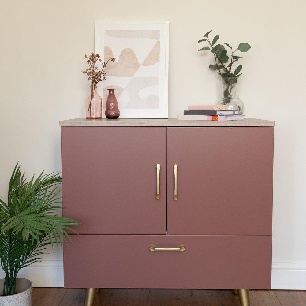 Red - D C Fix - dc fix Matt Rusty Red Self Adhesive Vinyl Pack 3 - 3