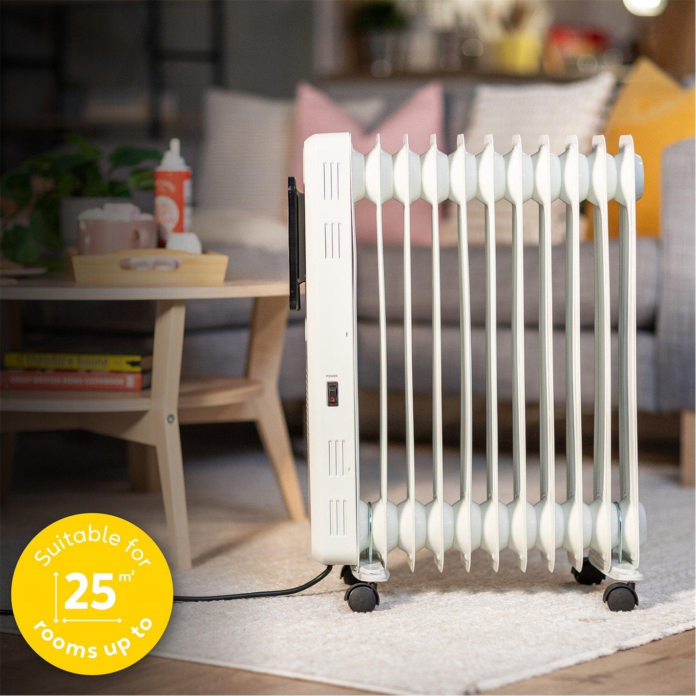 White - Russell Hobbs - RHOFR2521-D Oil Filled Radiator - 5