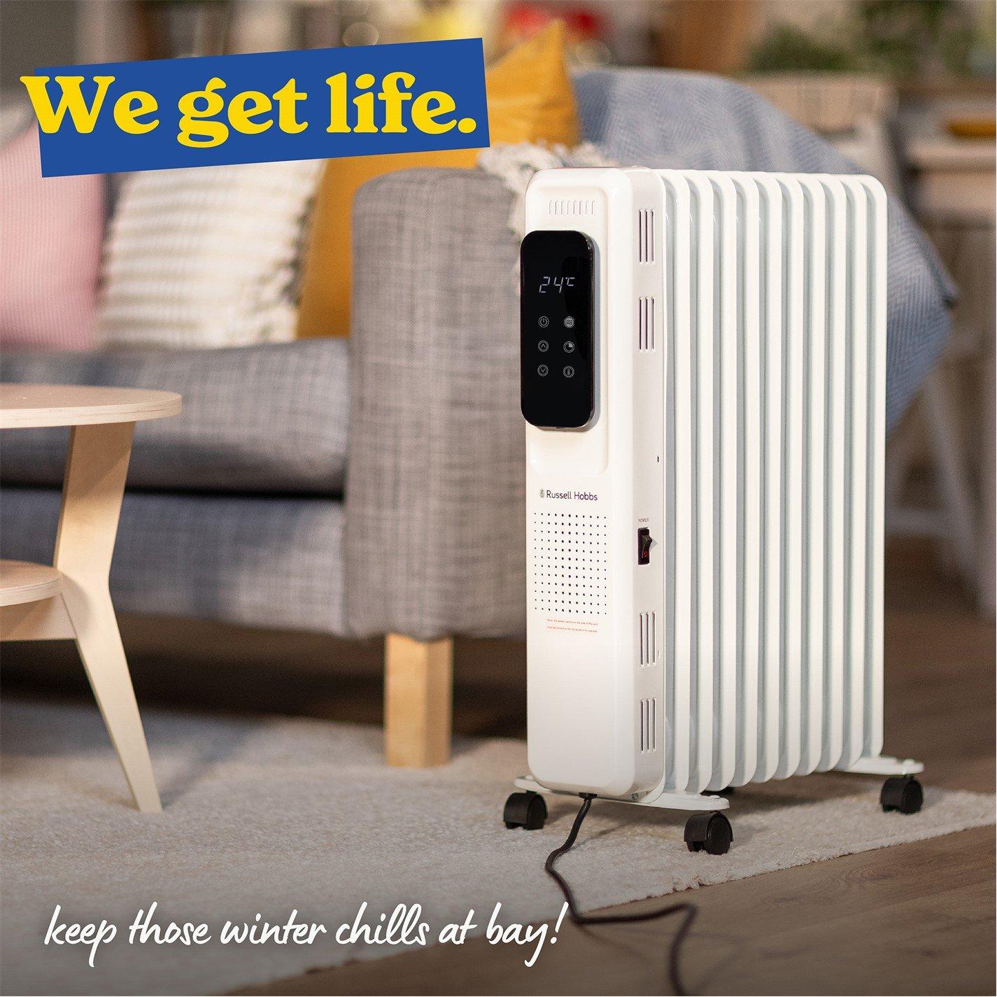 White - Russell Hobbs - RHOFR2521-D Oil Filled Radiator - 6