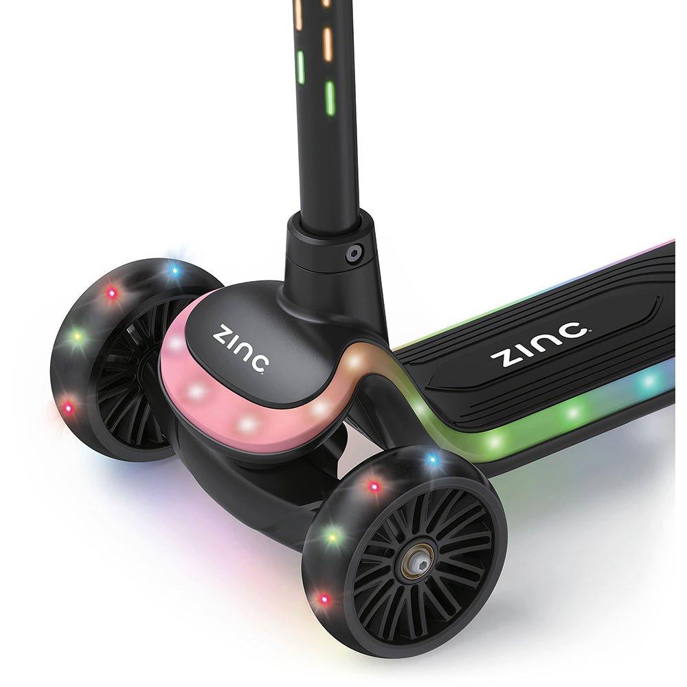 Neutral - Zinc - Zinc Three Wheeled Folding LED Scooter - 2