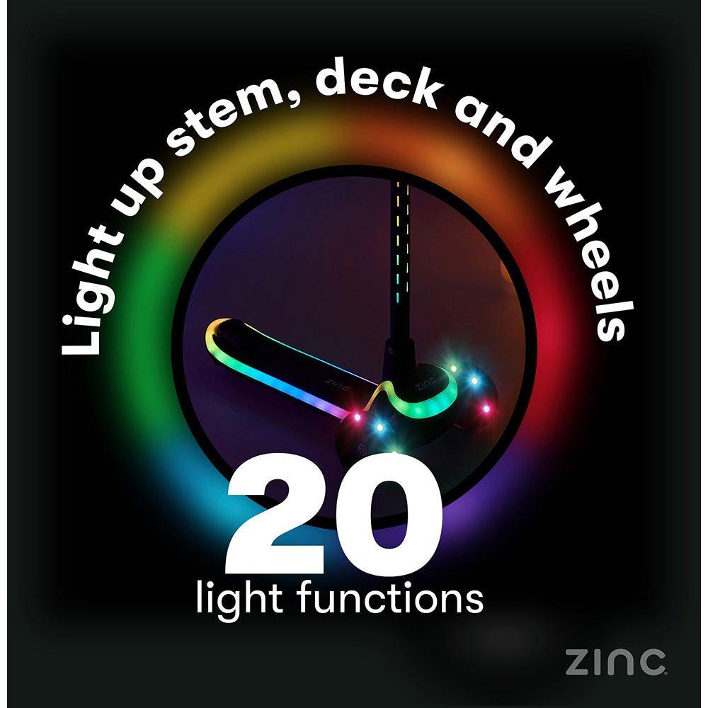 Neutral - Zinc - Zinc Three Wheeled Folding LED Scooter - 5