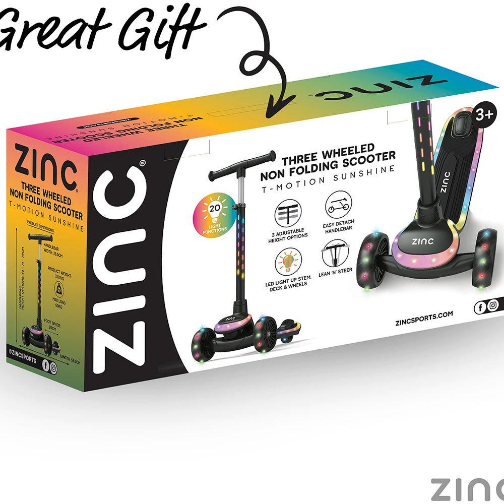 Neutral - Zinc - Zinc Three Wheeled Folding LED Scooter - 7