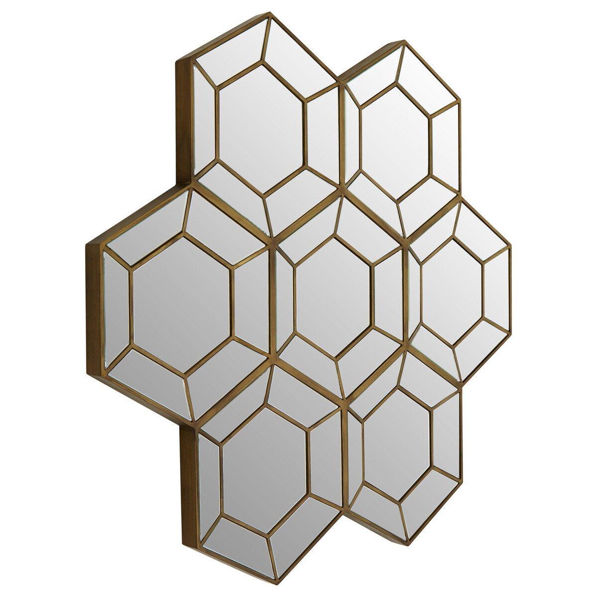 Gold - Premier Housewares - Riva Wall Mirror - 2