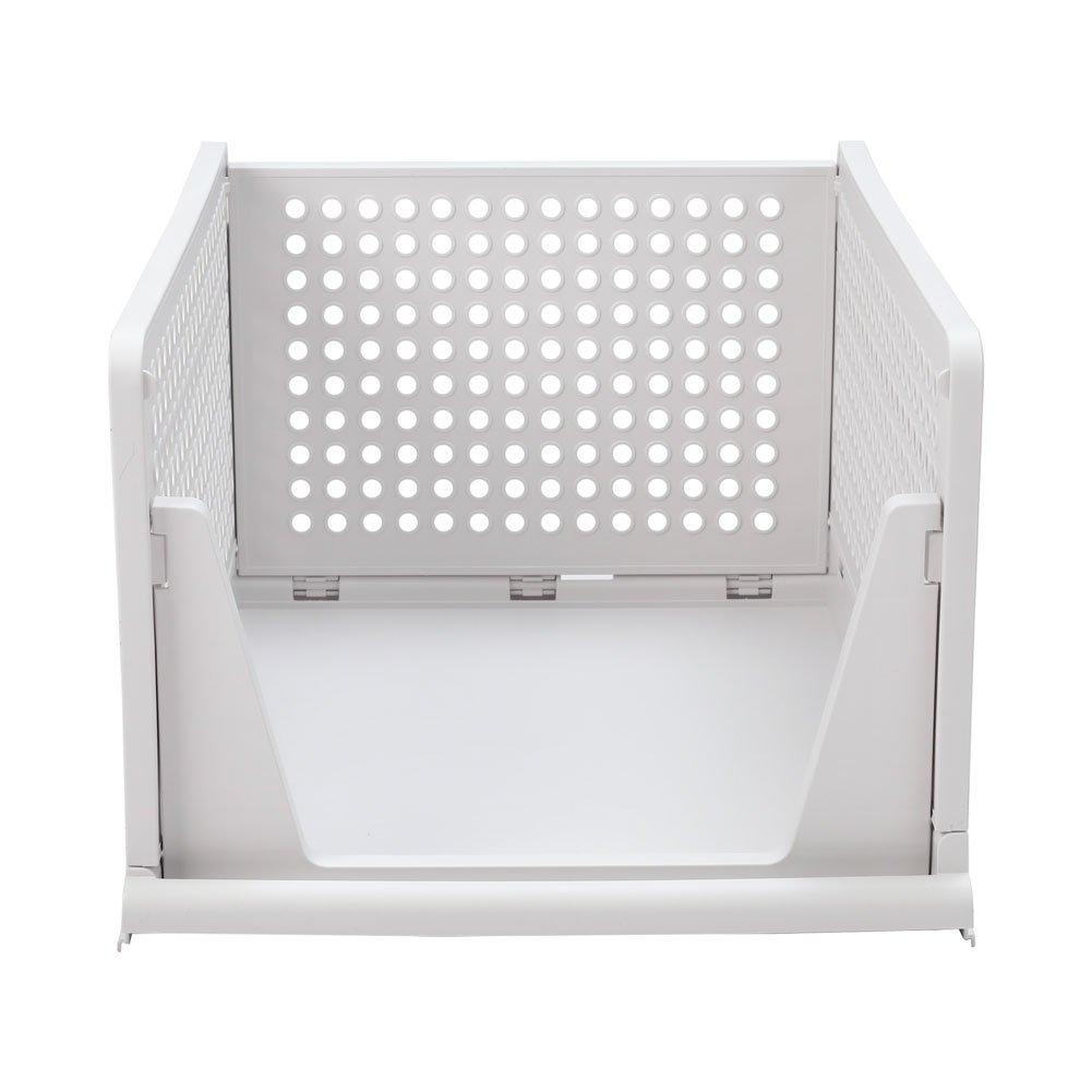 White - LIFE IDEAS - Stackable 4-Piece PP Wardrobe Drawers - 3