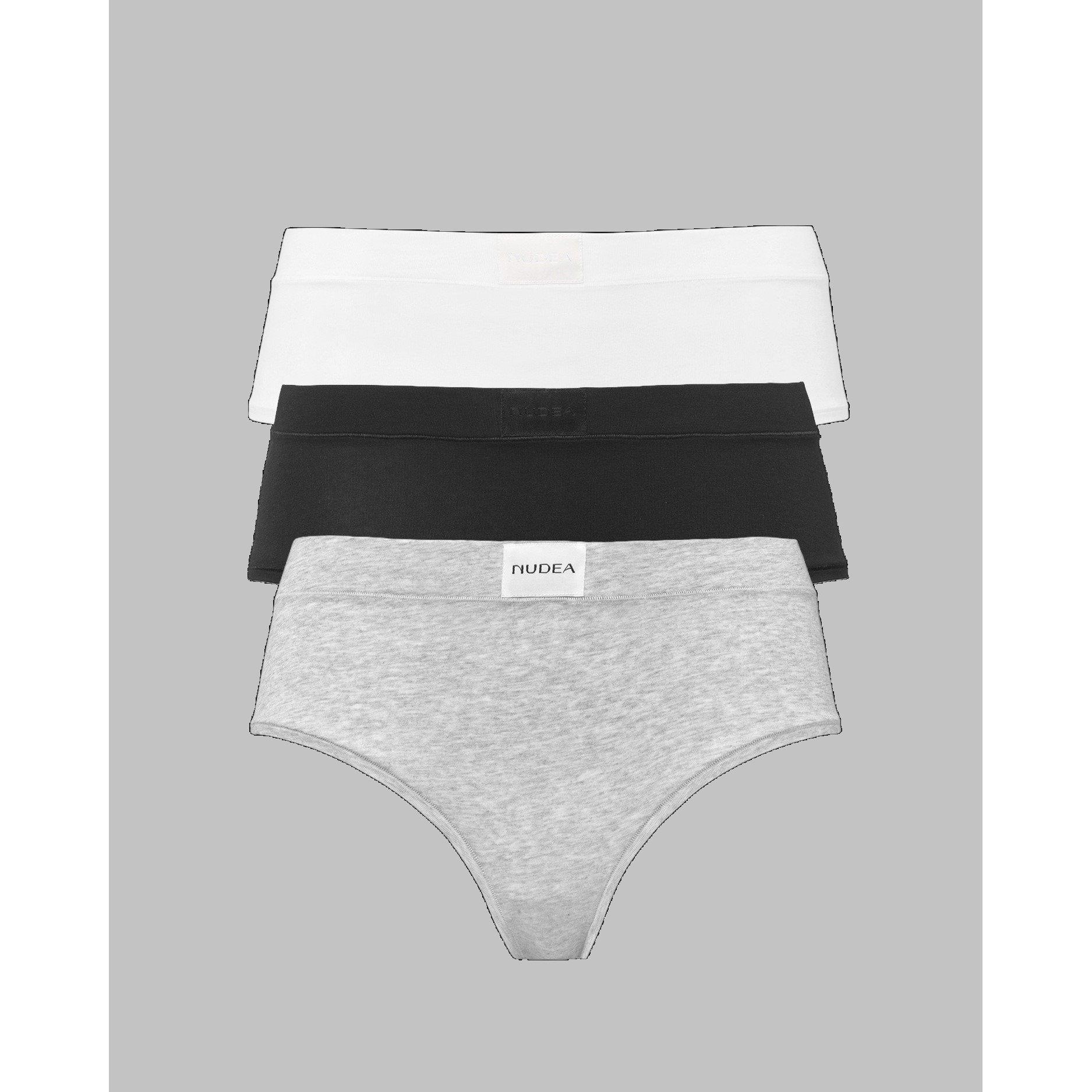 Black White & G - Nudea - Cotton Modal Hipster 3 Pack - 7
