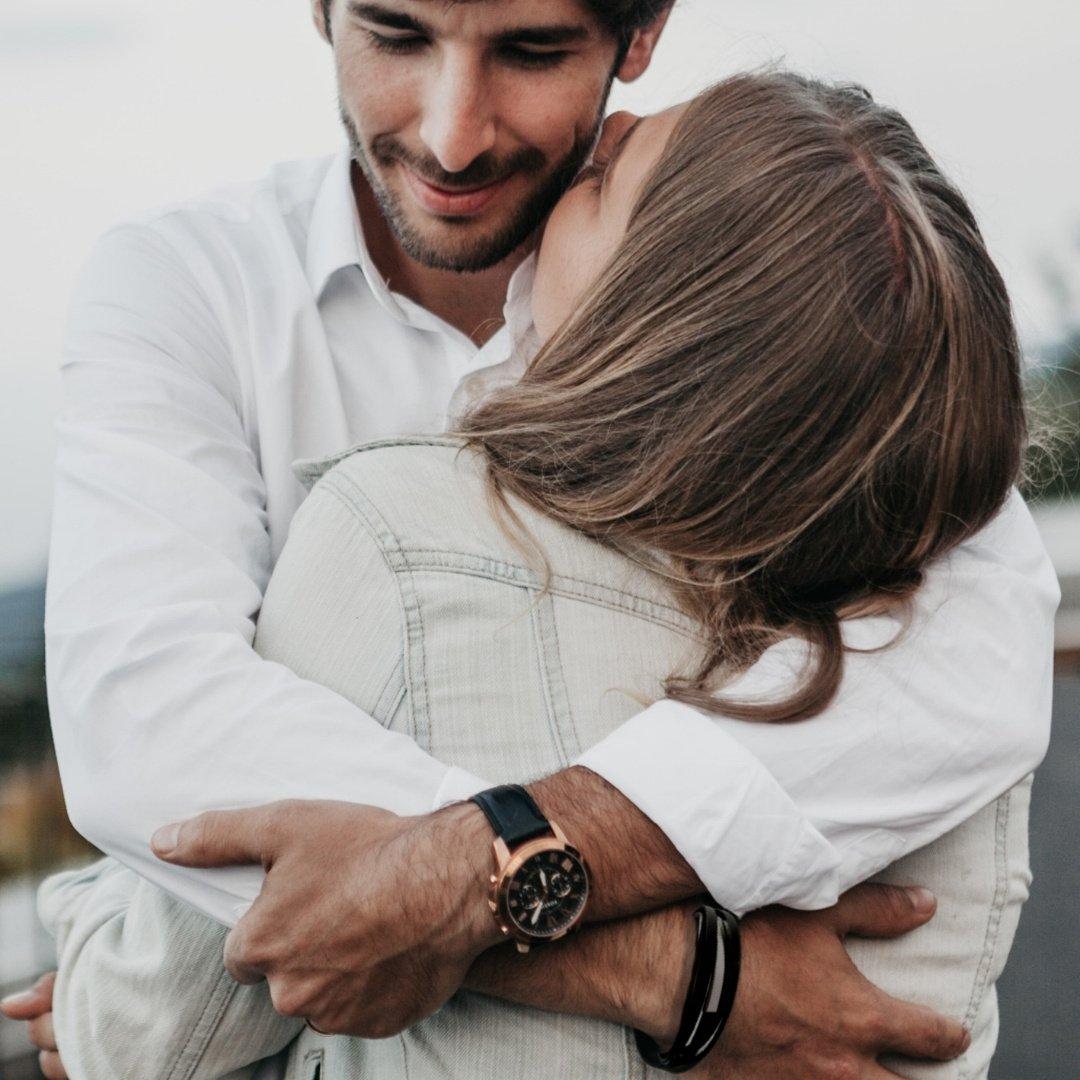 Black - Aye Do Gifts - Mens Black Leather Bar Bracelet - 2