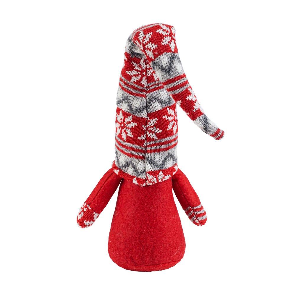 Red And Grey - LIFE IDEAS - Santa Gnome Plush Doll Ornament - 4