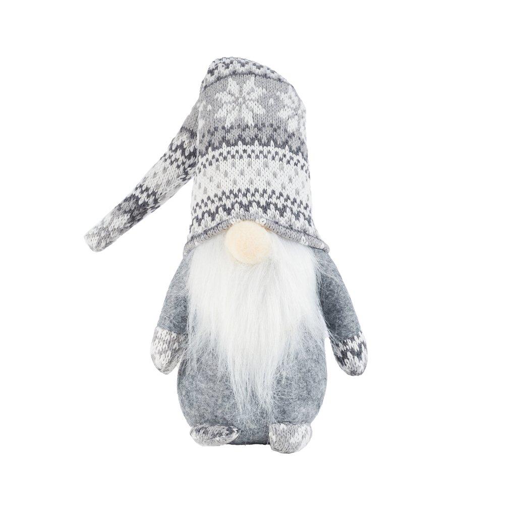 Red And Grey - LIFE IDEAS - Santa Gnome Plush Doll Ornament - 5