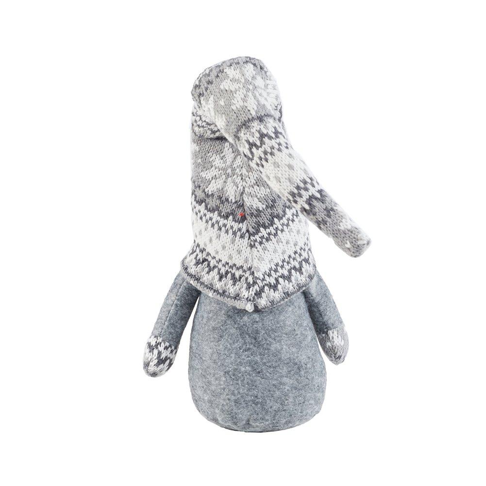 Red And Grey - LIFE IDEAS - Santa Gnome Plush Doll Ornament - 6