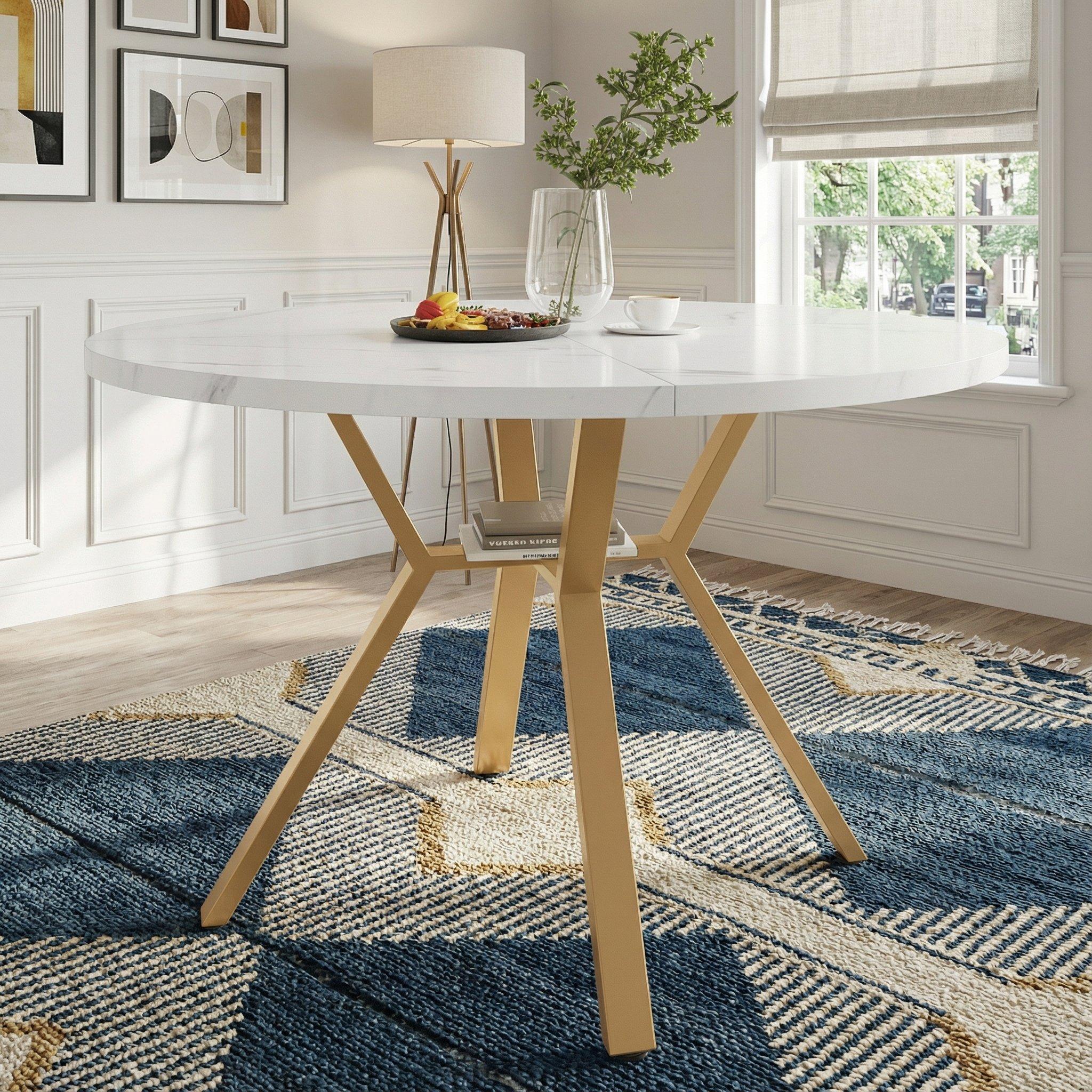 White - Urban Meuble - Modern Round Dining Table - 2