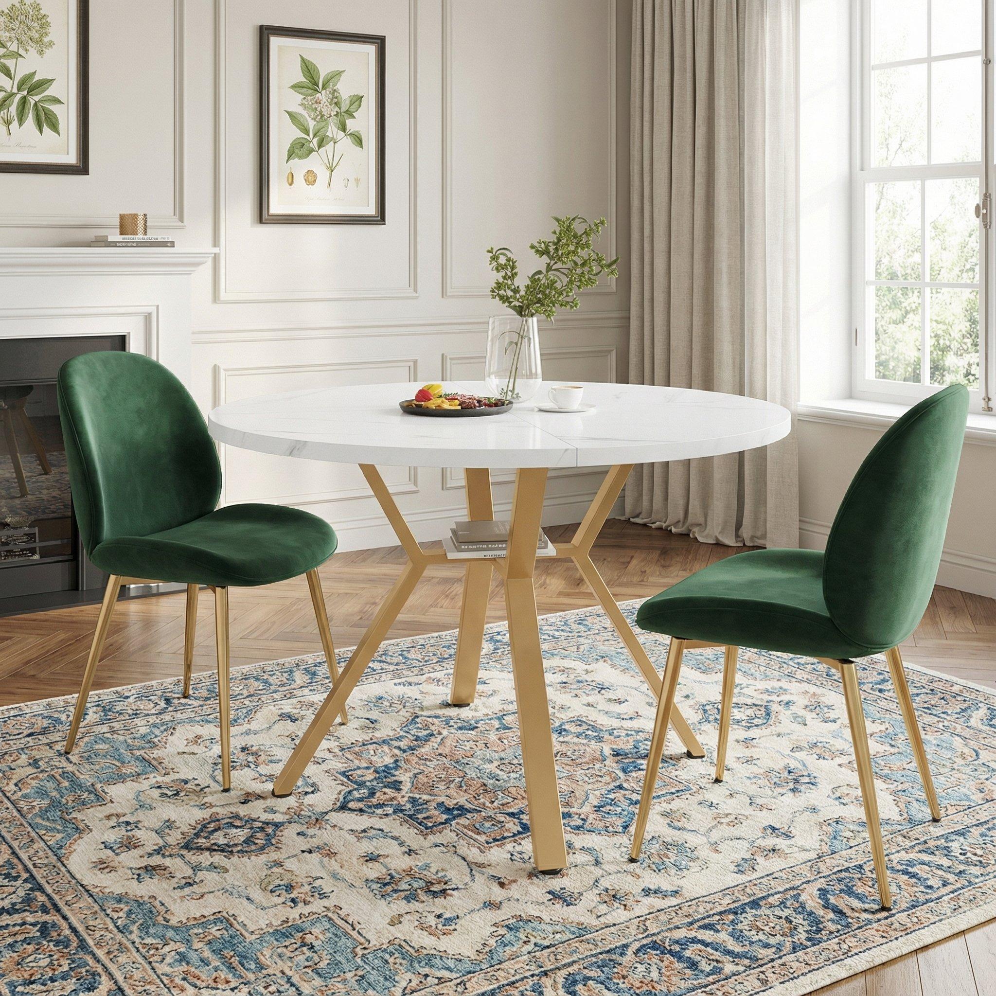 White - Urban Meuble - Modern Round Dining Table - 4