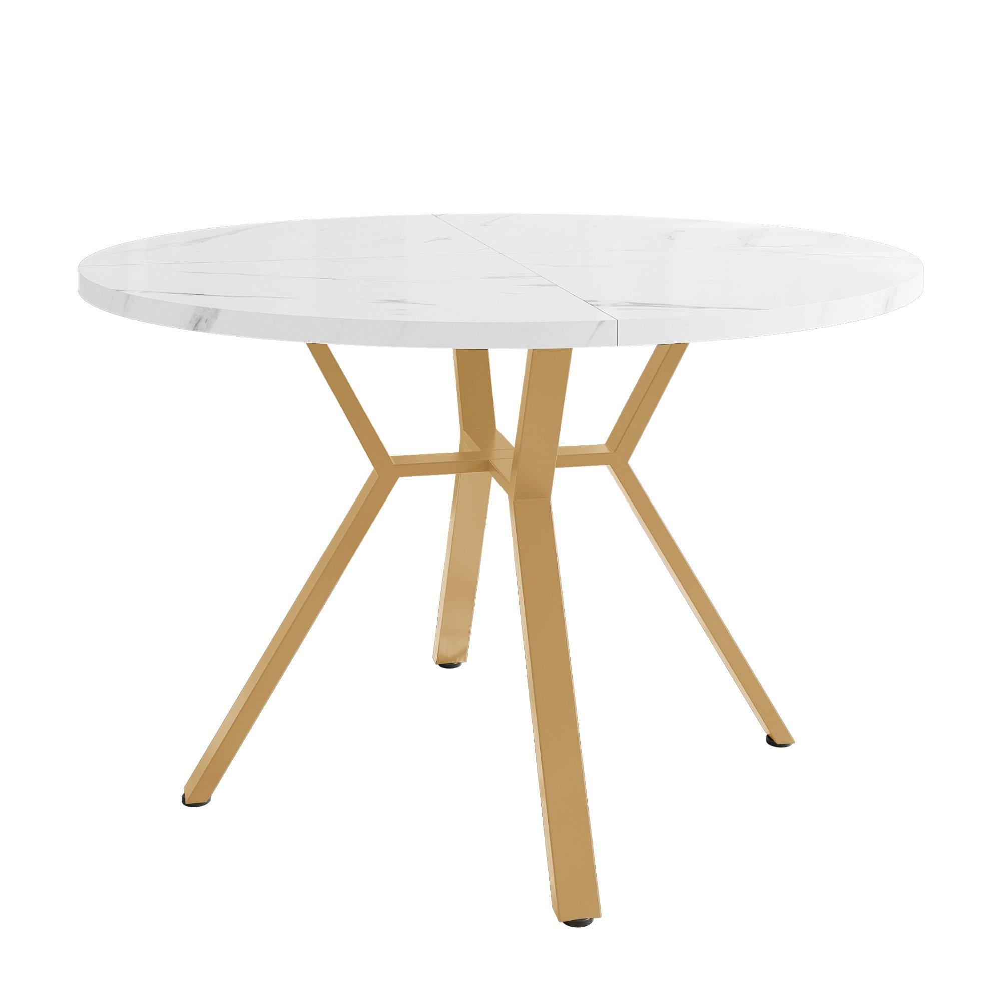 White - Urban Meuble - Modern Round Dining Table - 5