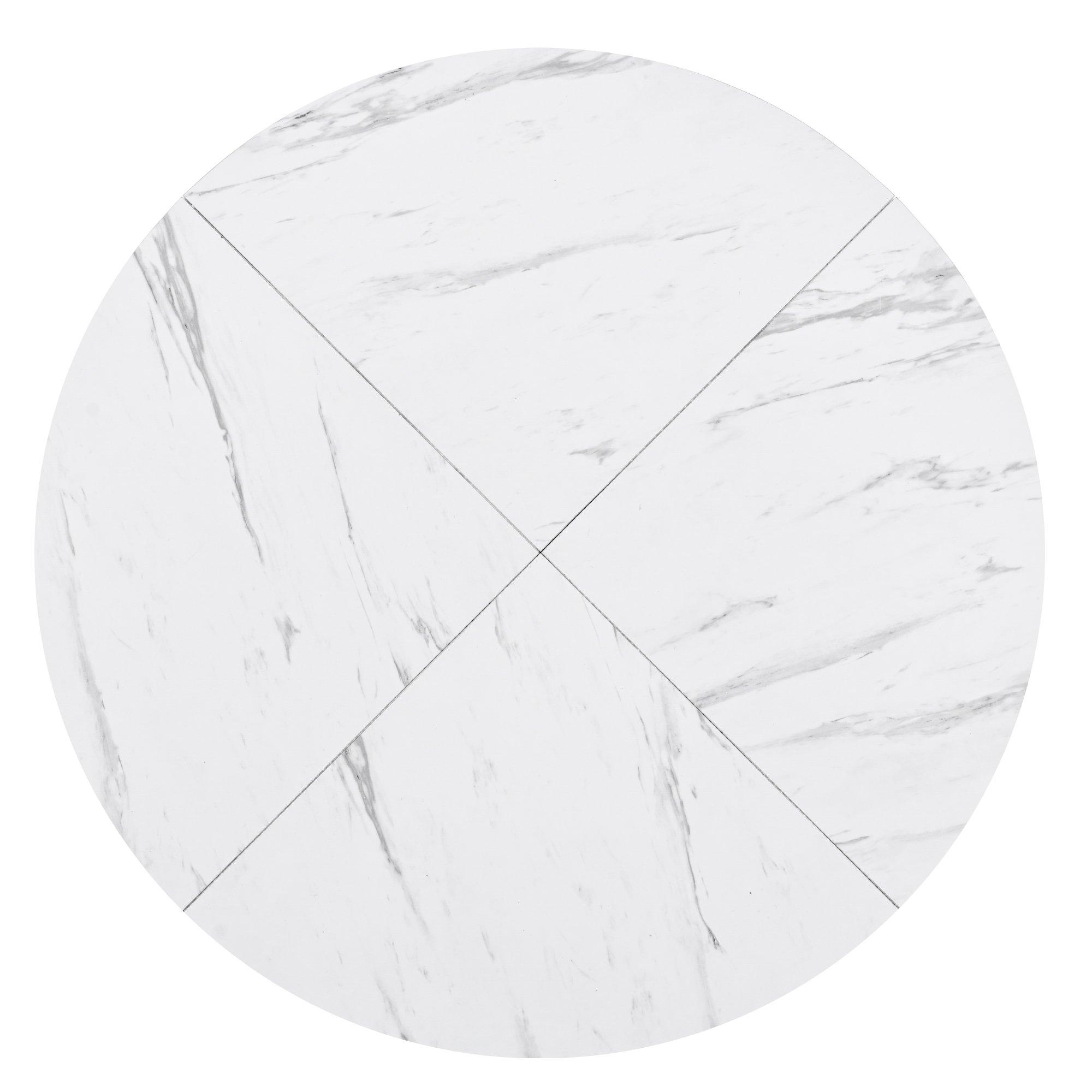 White - Urban Meuble - Modern Round Dining Table - 10