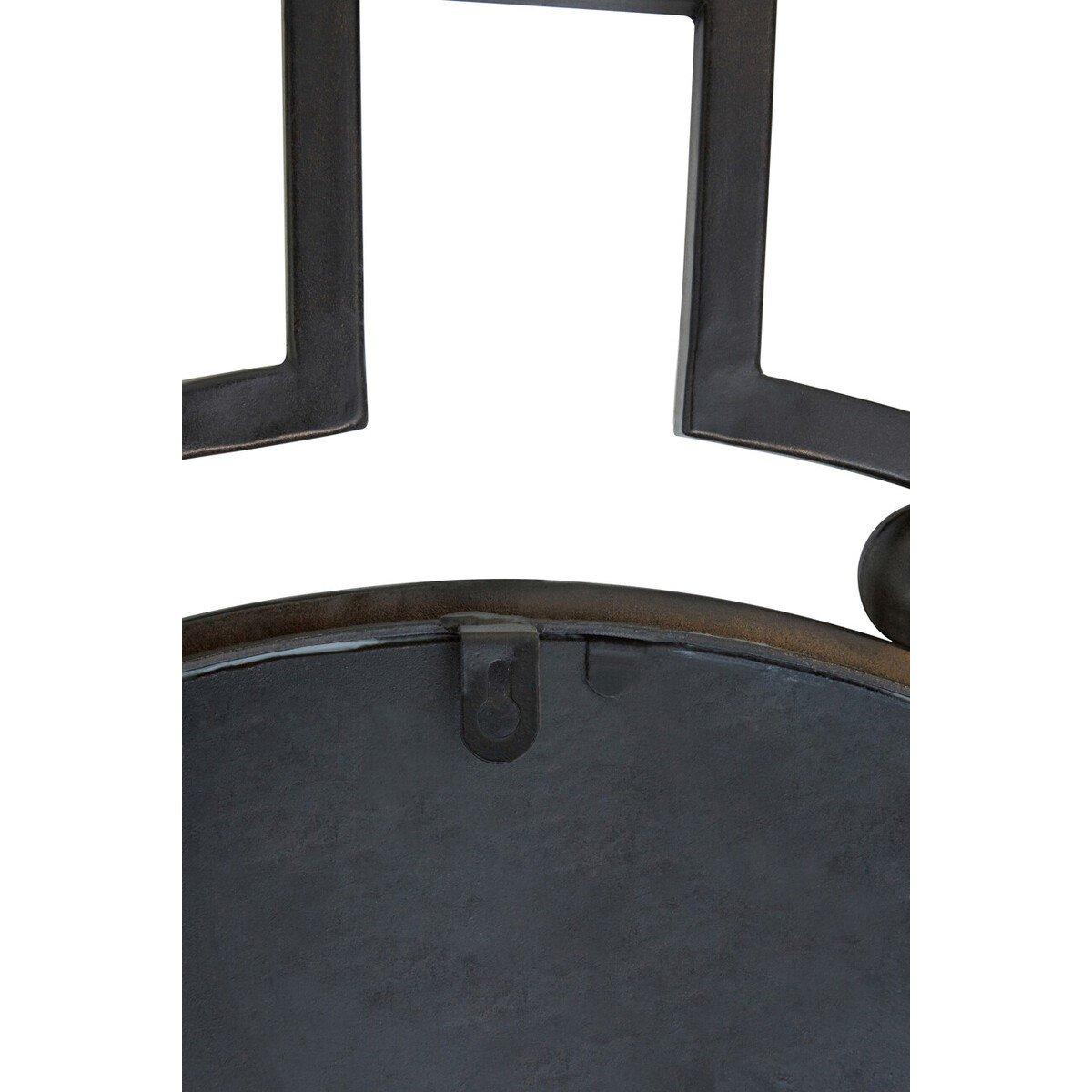 Brown - Premier Housewares - Jalal Bronze Metal Frame Round Wall Mirror - 4