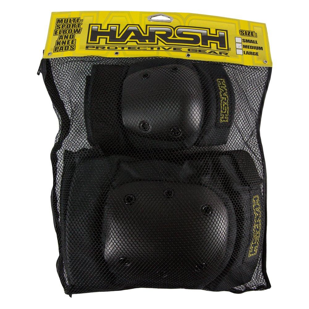 Black - Harsh Protective - HARSH PRO PARK KNEE & ELBOW SKATE PROTECTION SET - 2