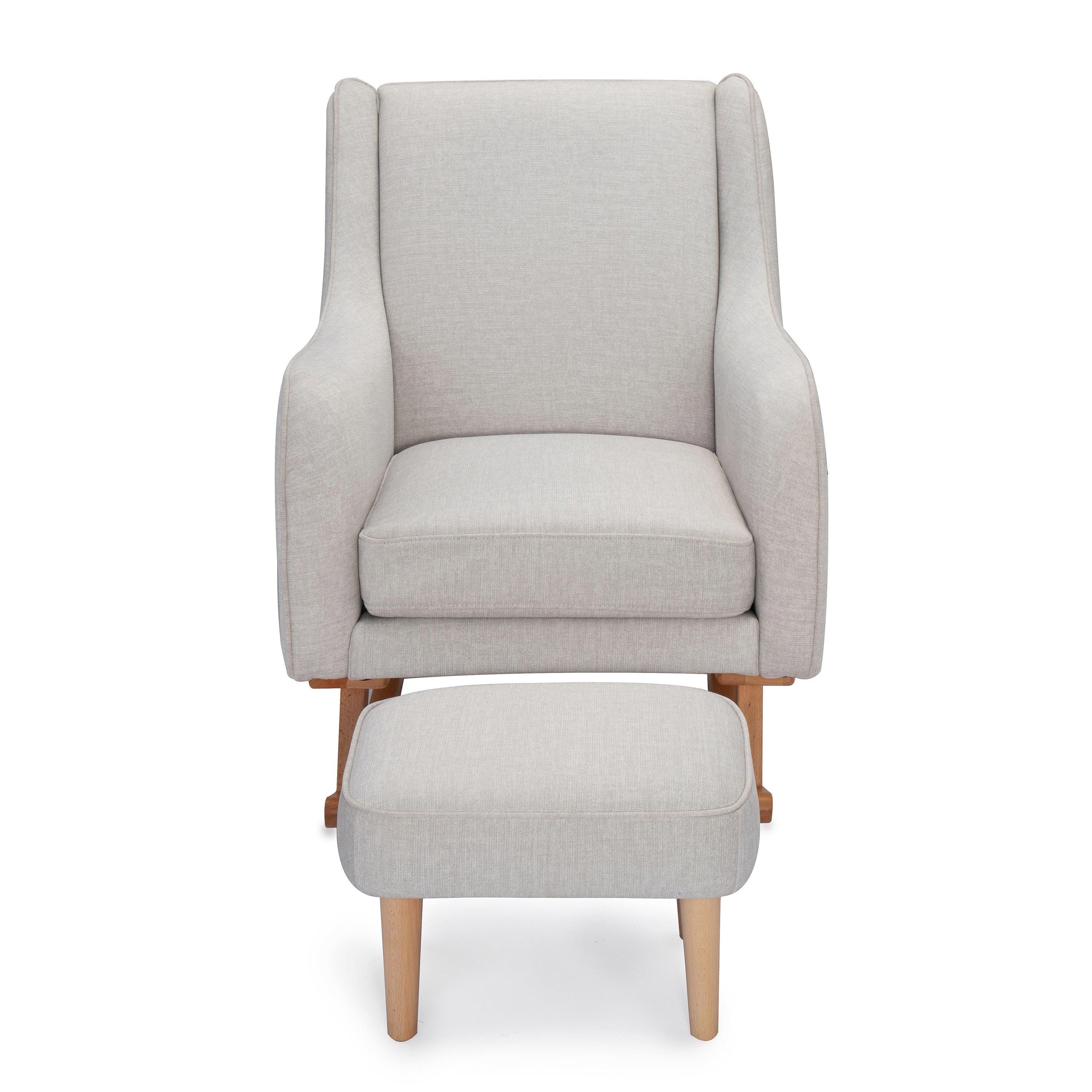 Cashmere - Babymore - Ida Nursing Chair with Stool - Cashmere - 6