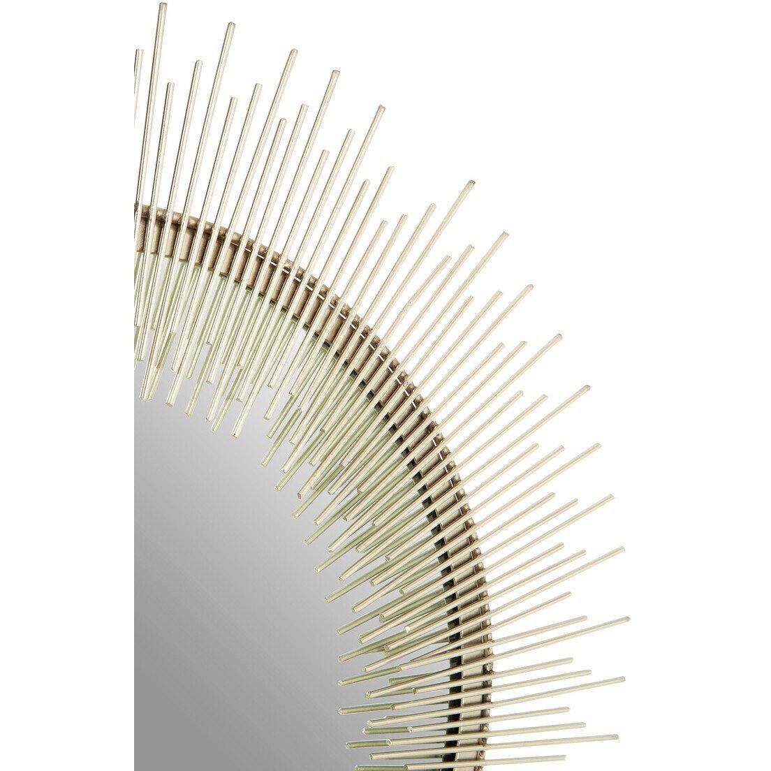 Silver - Premier Housewares - Templar Spoke Pewter Finish Wall Mirror - 3