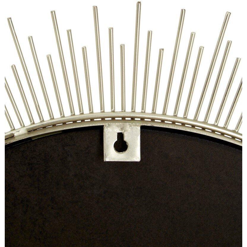 Silver - Premier Housewares - Templar Spoke Pewter Finish Wall Mirror - 4