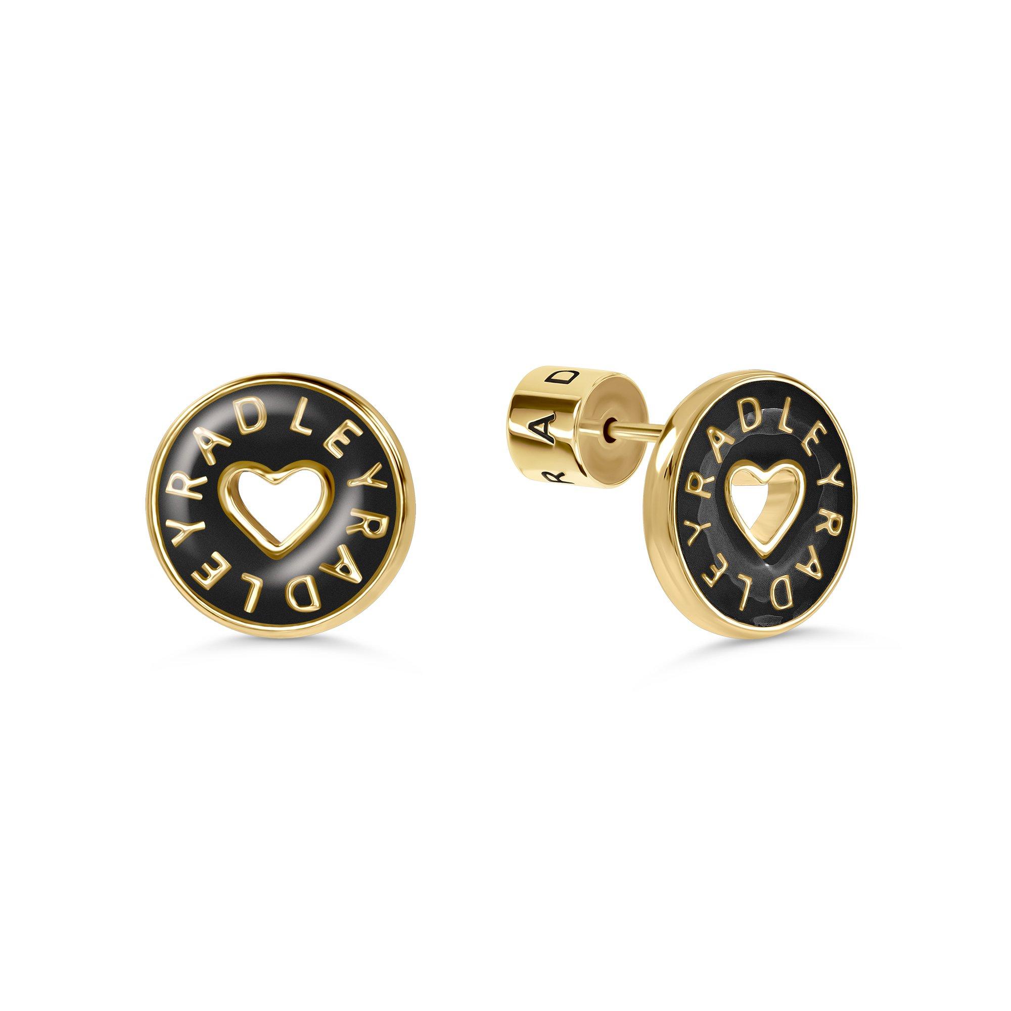 Gold - Radley - Radley 18ct Gold Plated Heart Earrings - 1