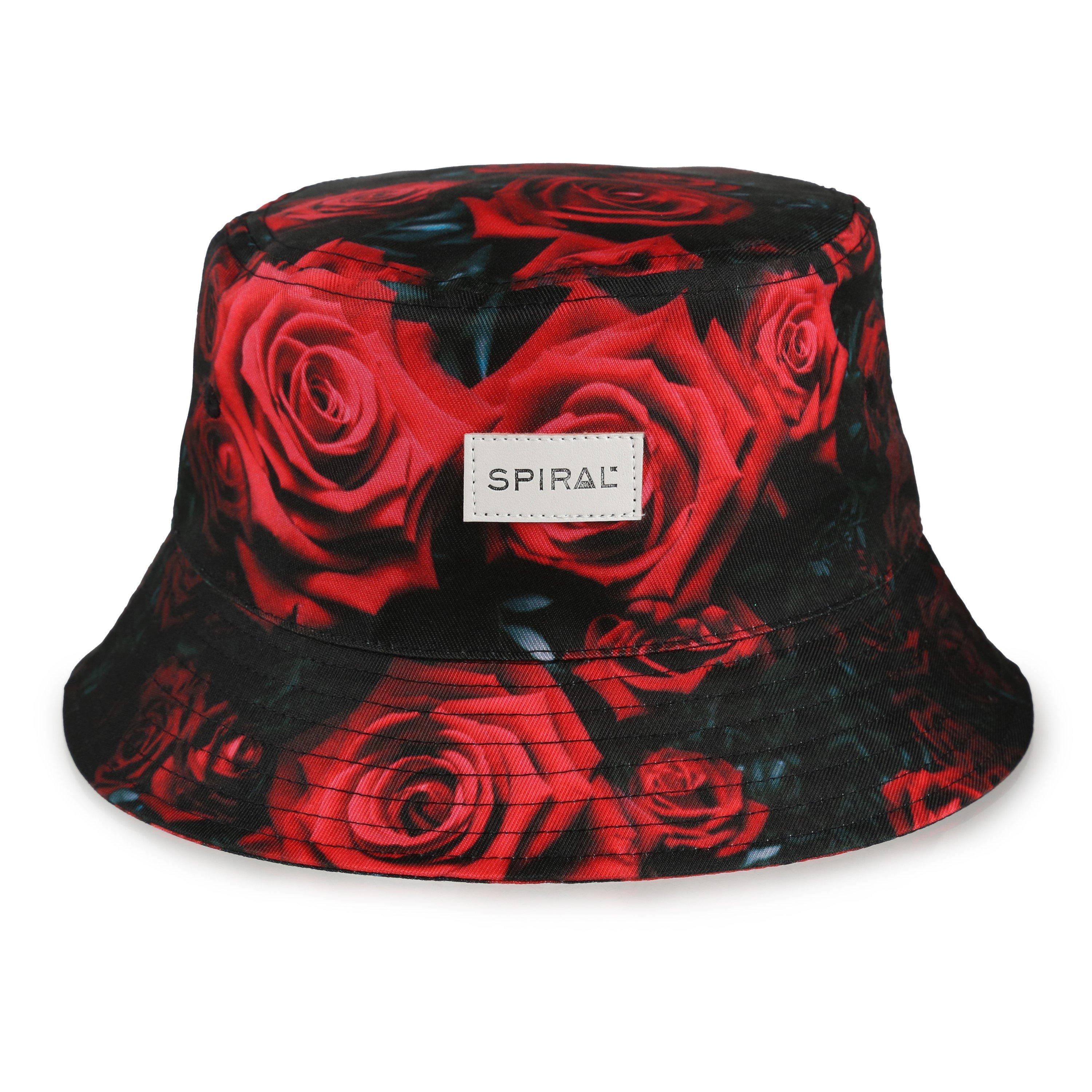 Spiral Women's Bucket Hat - Roses - Ladies