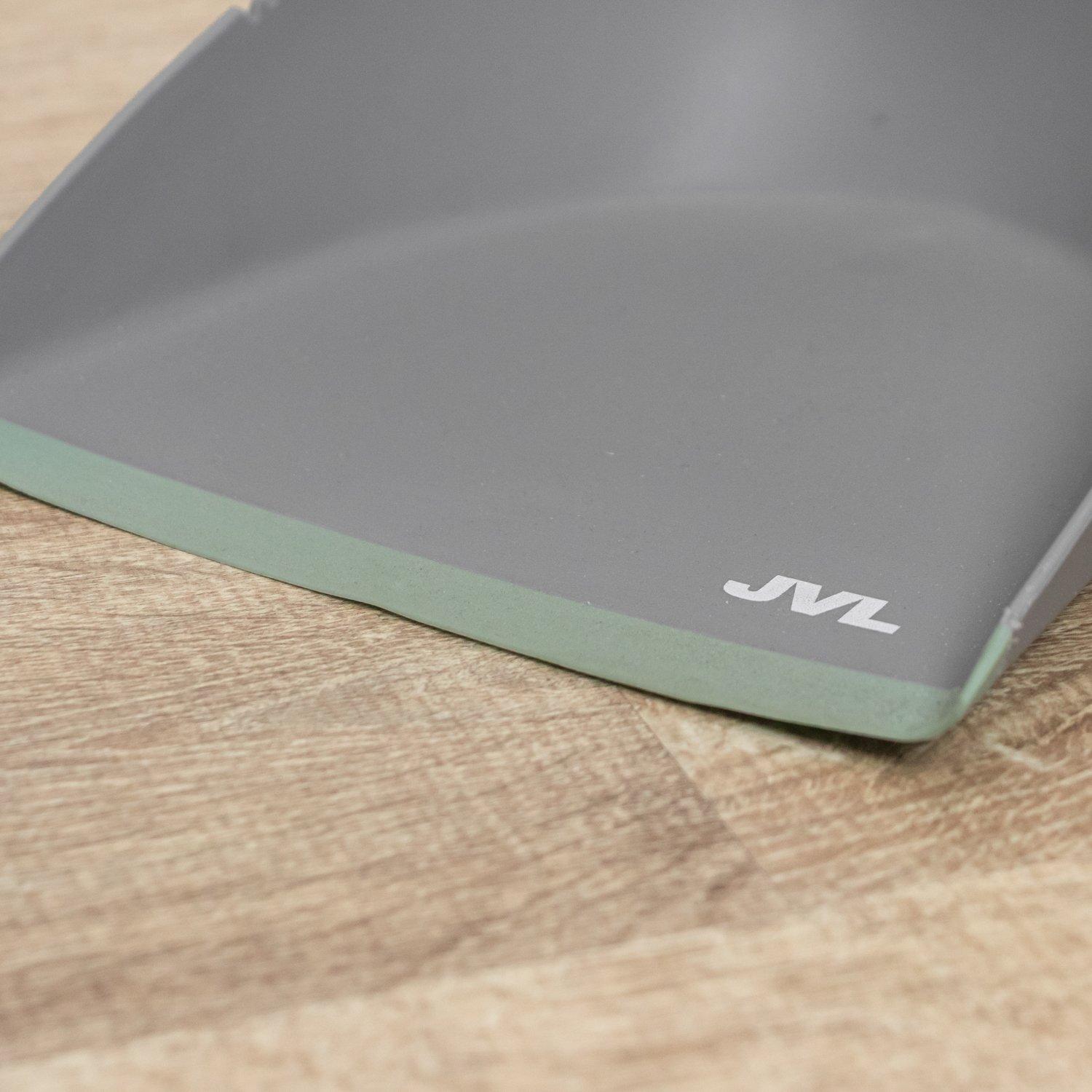 Grey - JVL - JVL Rubber Dustpan and Brush Set - Grey - 10
