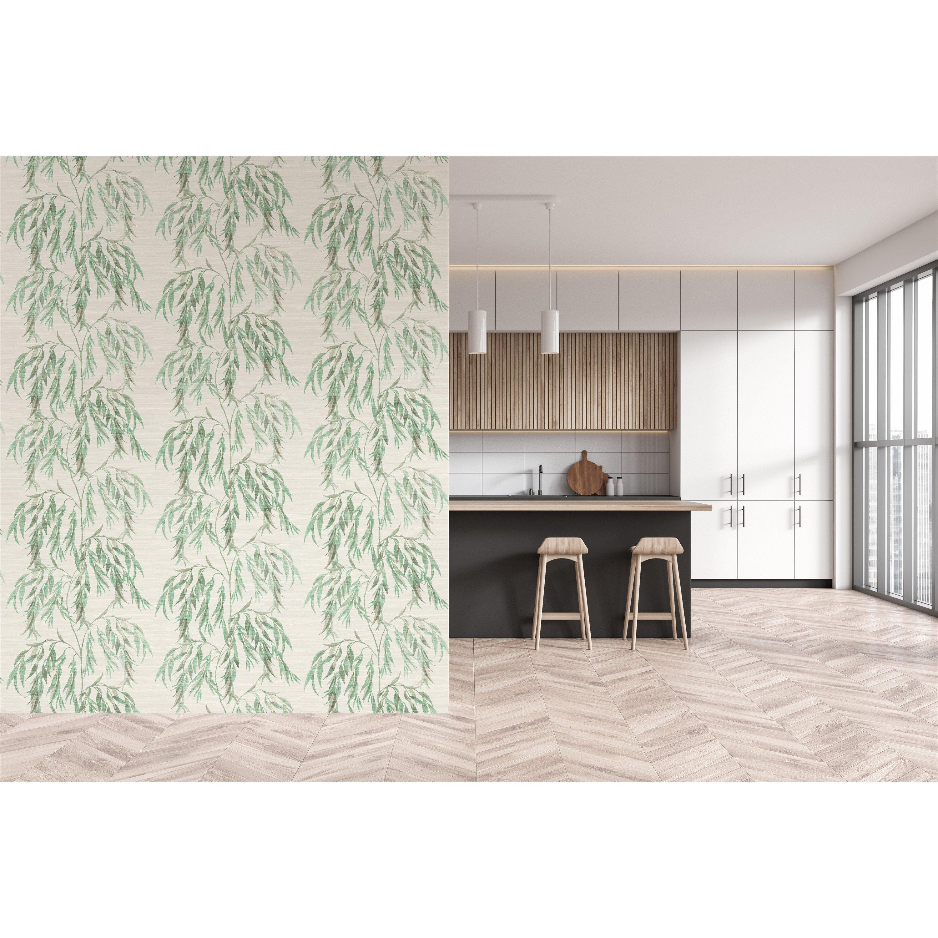 White & Green - Arthouse - Willow Tree White/Green sw12 - 3