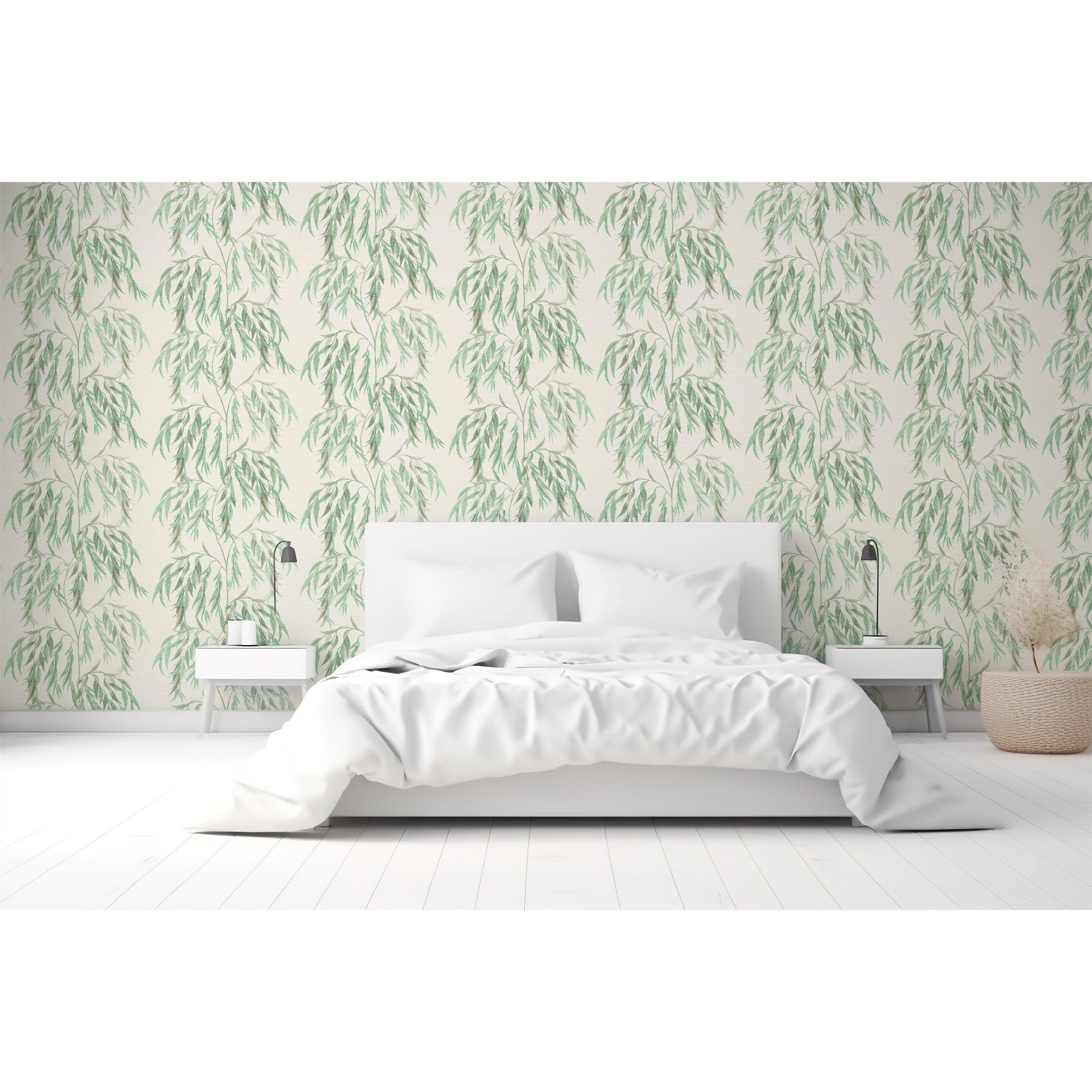 White & Green - Arthouse - Willow Tree White/Green sw12 - 5