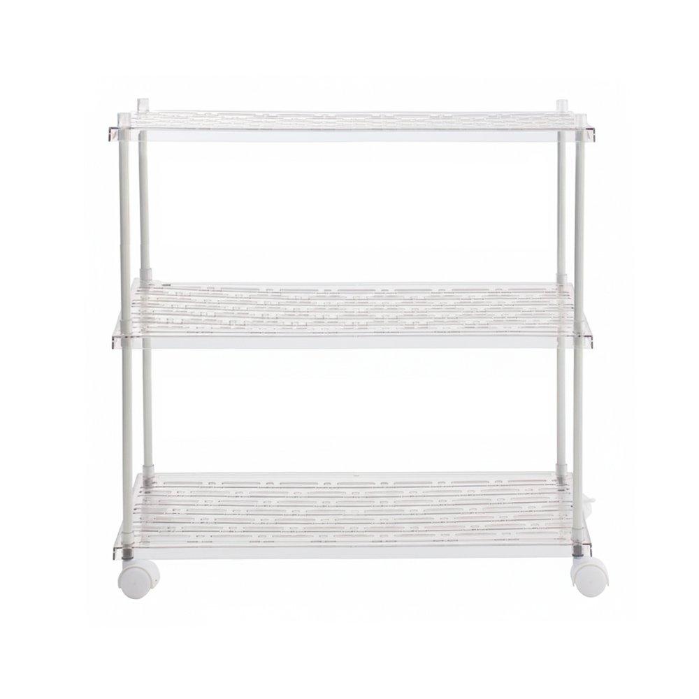 Clear - LIFE IDEAS - Transparent Rolling Storage Cart - 3
