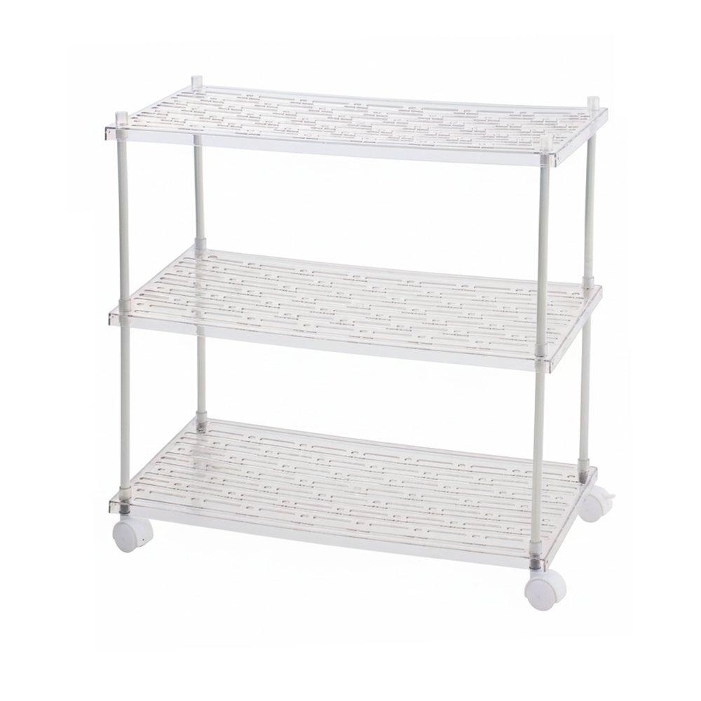 Clear - LIFE IDEAS - Transparent Rolling Storage Cart - 4