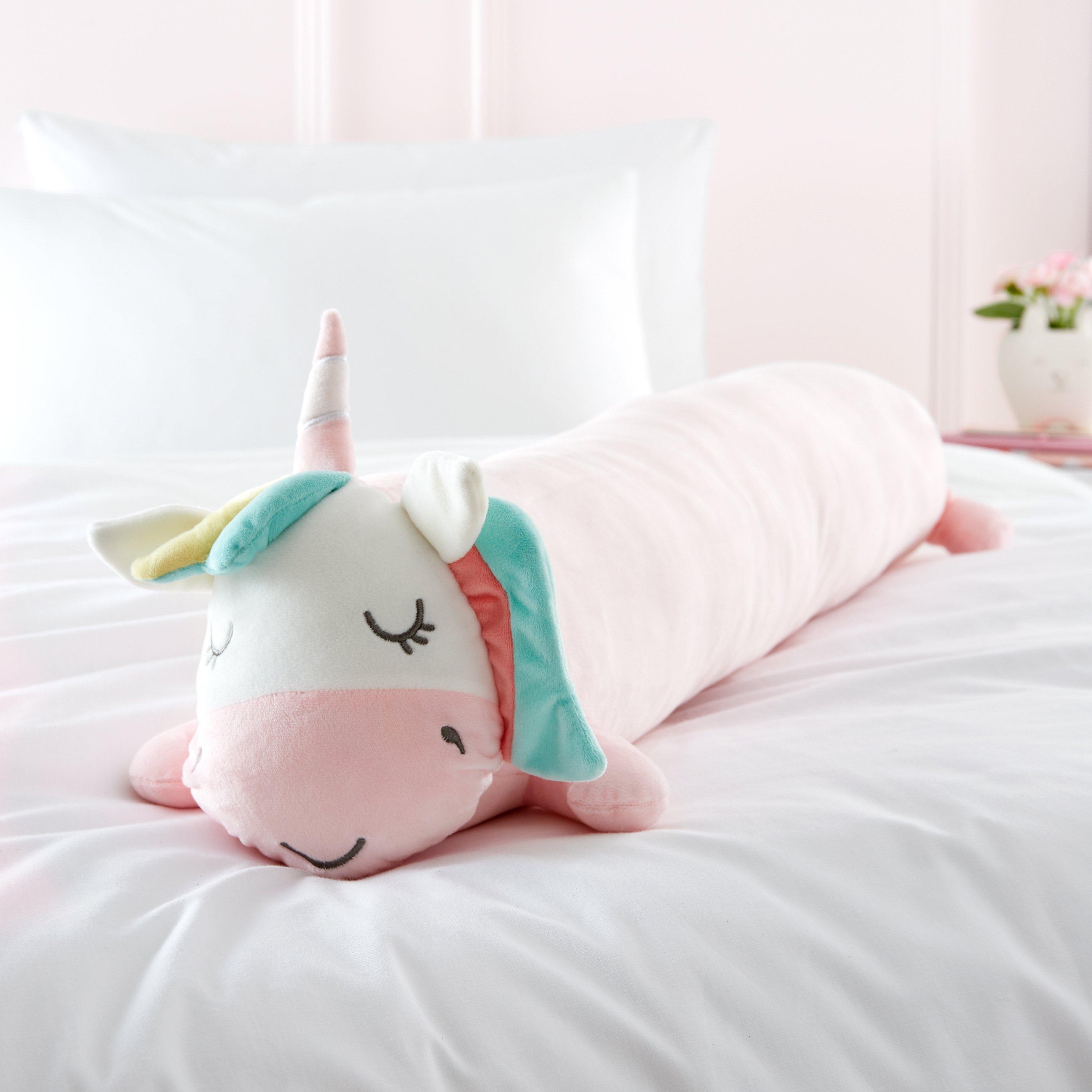 Pink - Catherine Lansfield - Cuddle Friends Unicorn Large 3D Cushion - 1