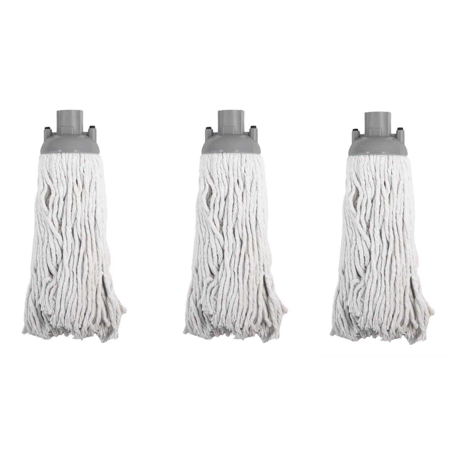 Grey - JVL - JVL String Mop Head Replacement - Grey (Pack of 3) - 1