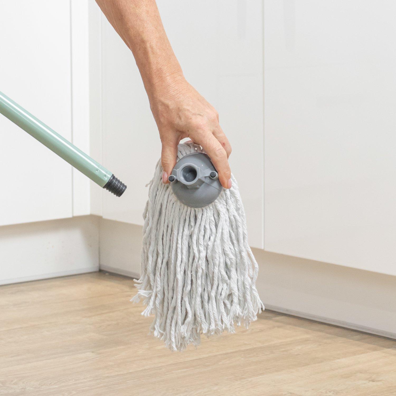 Grey - JVL - JVL String Mop Head Replacement - Grey (Pack of 3) - 4