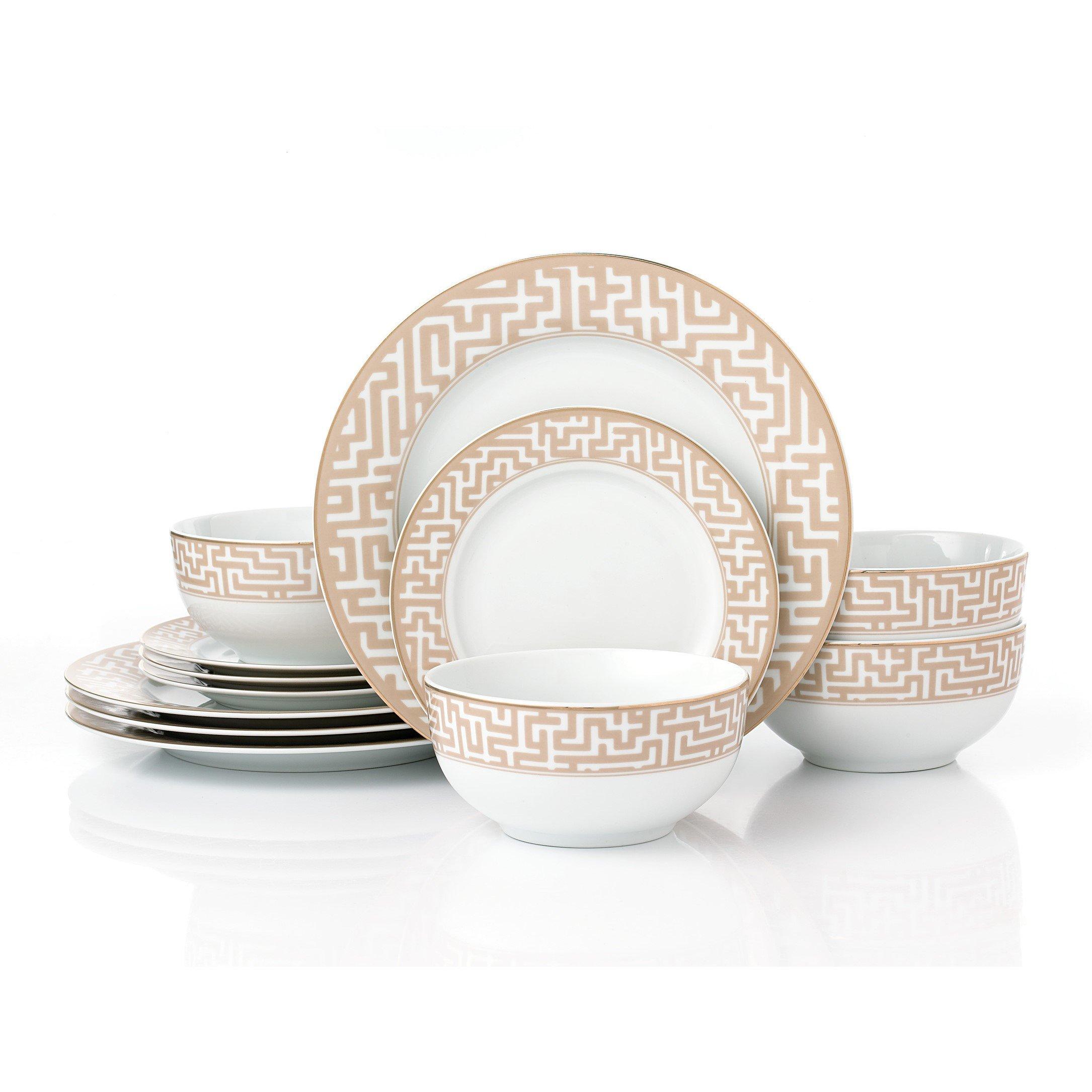 Multi - Waterside - 12pc Mosaic Dinner Set - 1