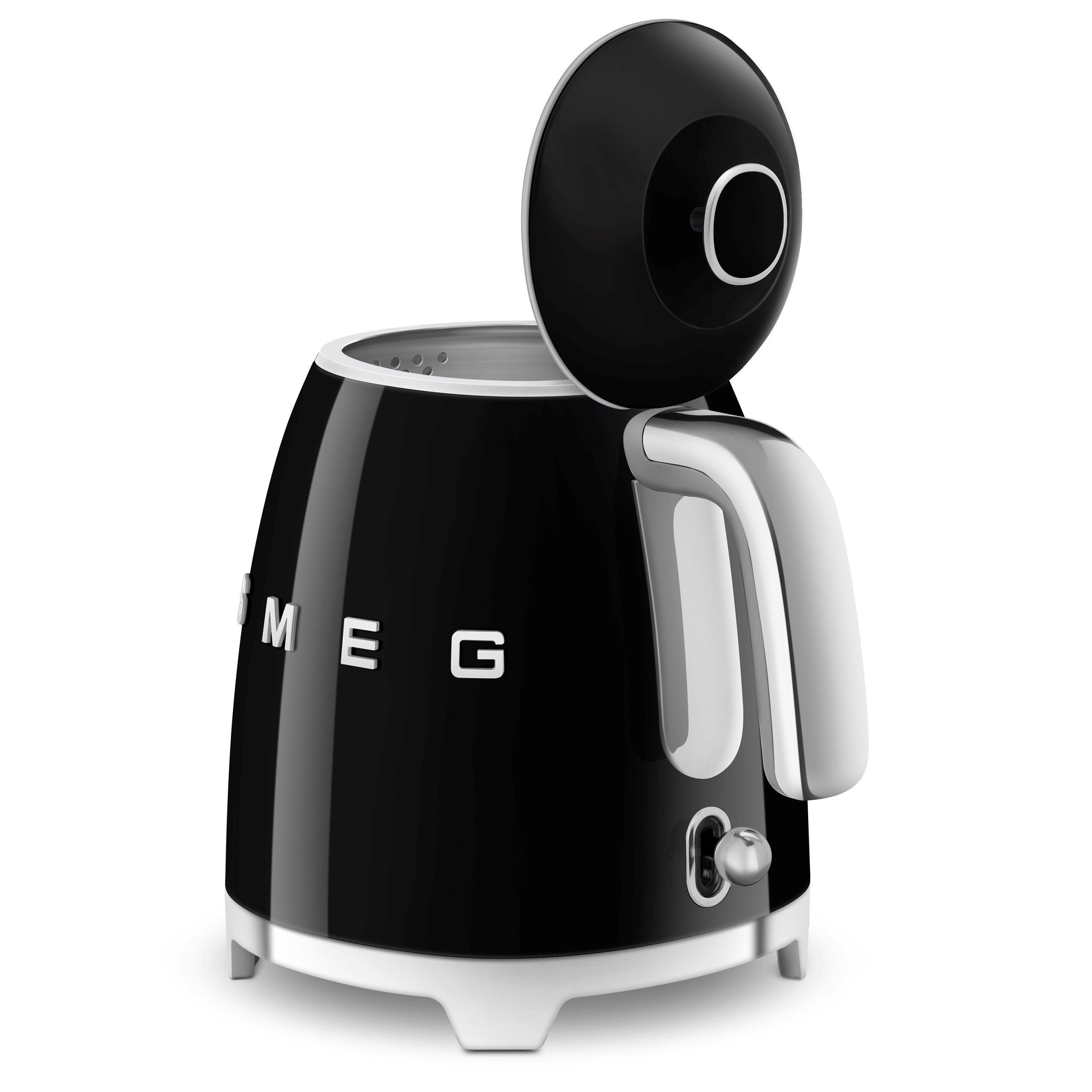 None - Smeg - Smeg 50s Retro 0.8L Kettle and 4-Slice Toaster Bla - 4