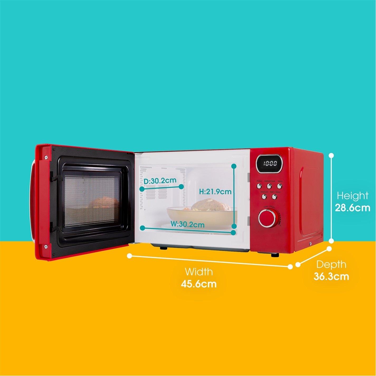 Red - Abode - AMD2004R/01 20L Digital Microwave in Red - 2