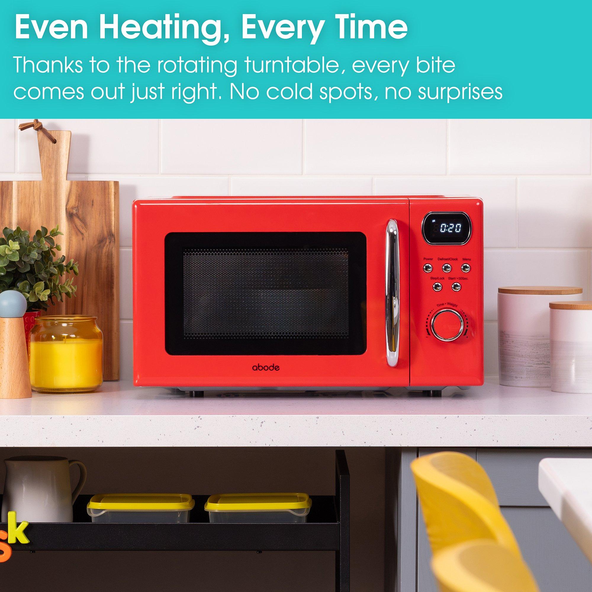 Red - Abode - AMD2004R/01 20L Digital Microwave in Red - 11