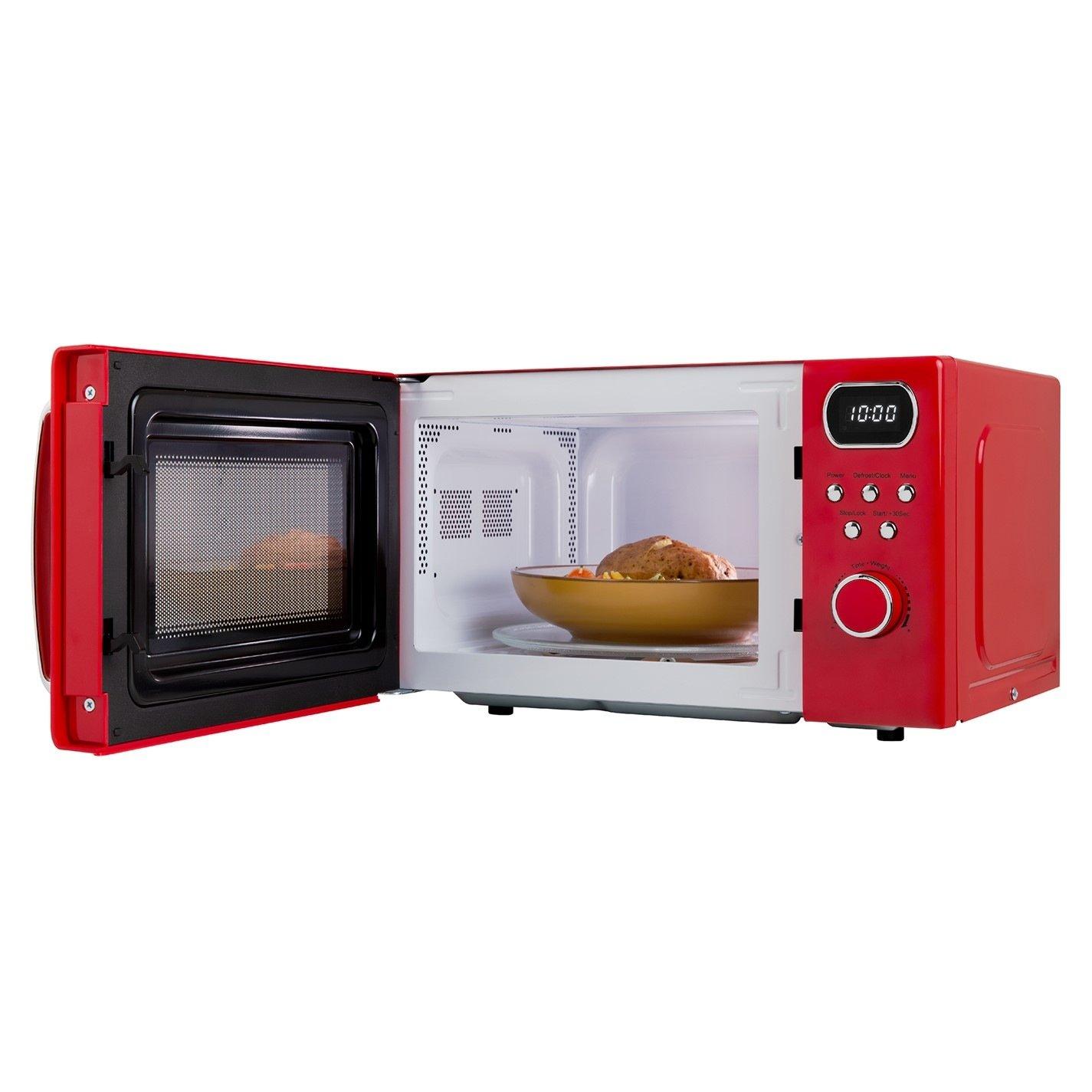 Red - Abode - AMD2004R/01 20L Digital Microwave in Red - 6