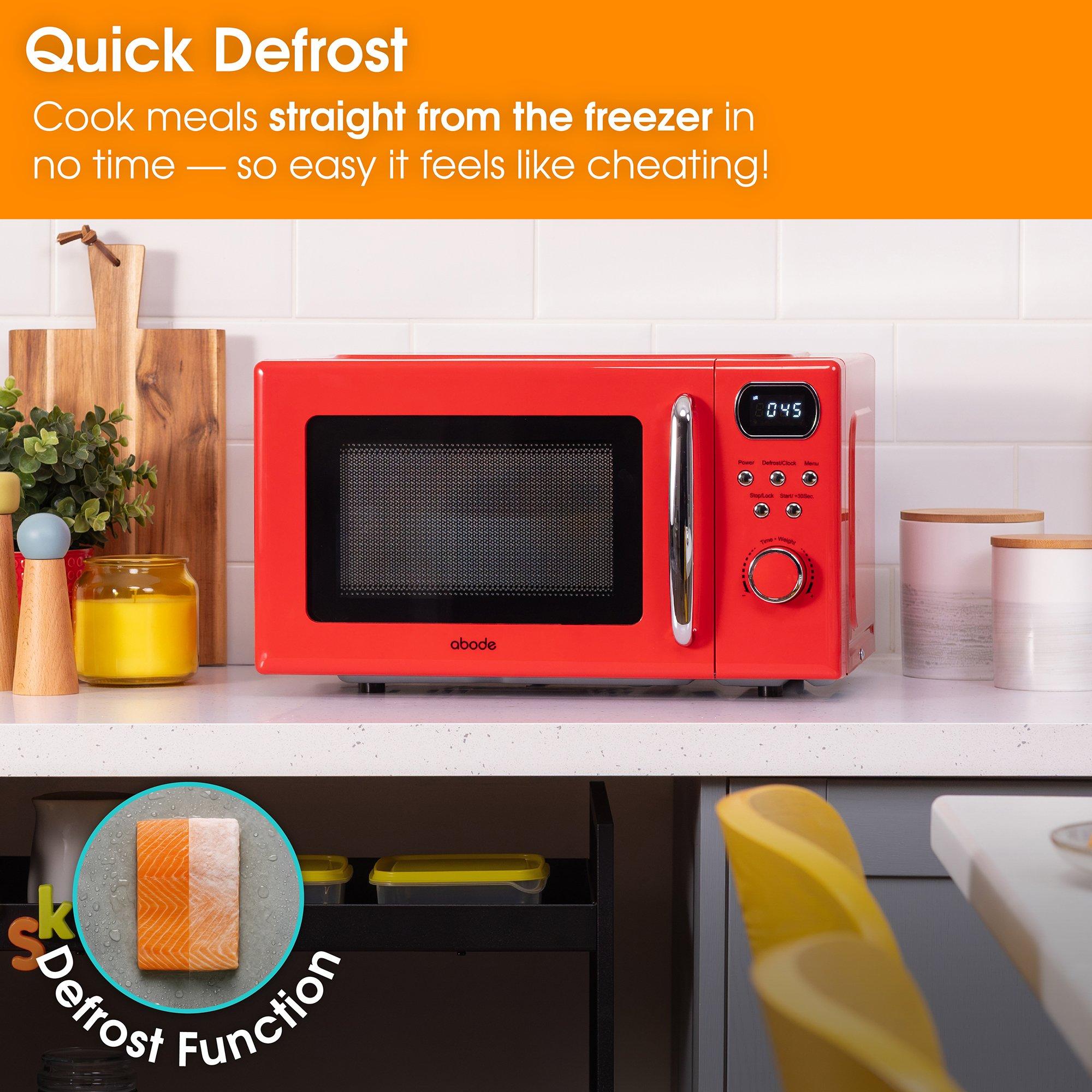 Red - Abode - AMD2004R/01 20L Digital Microwave in Red - 7