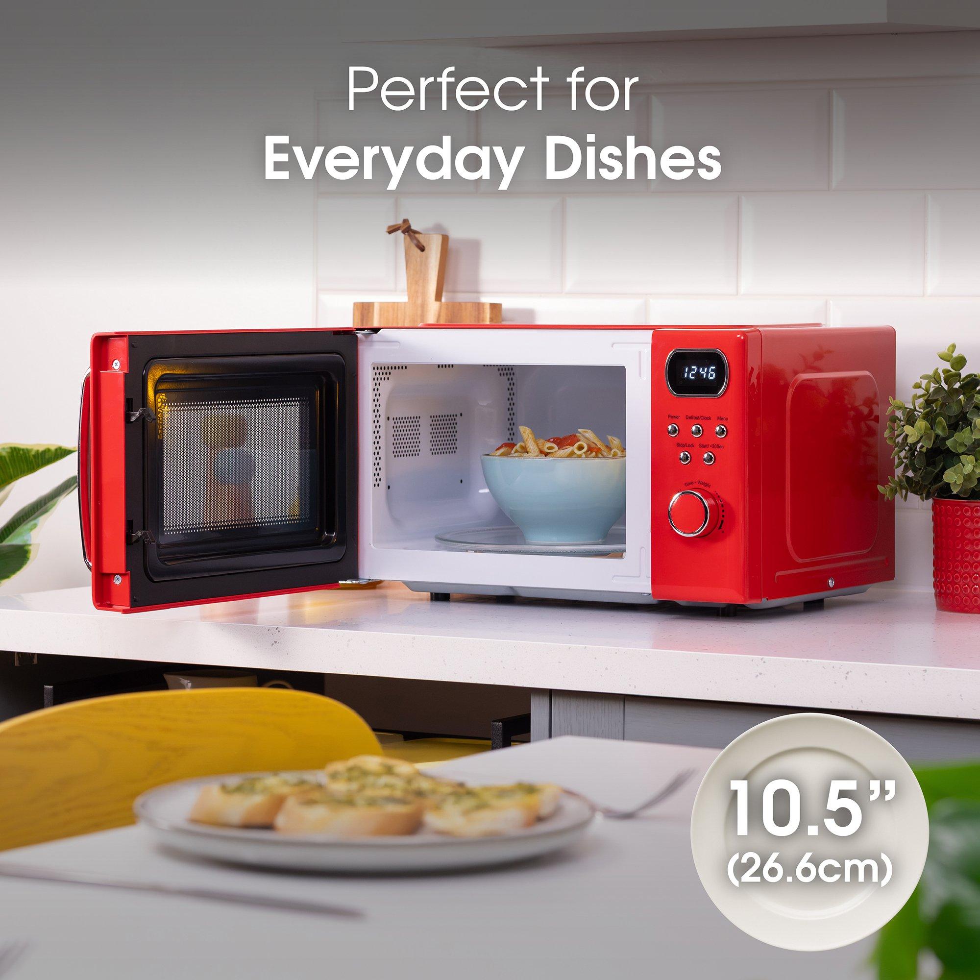 Red - Abode - AMD2004R/01 20L Digital Microwave in Red - 9