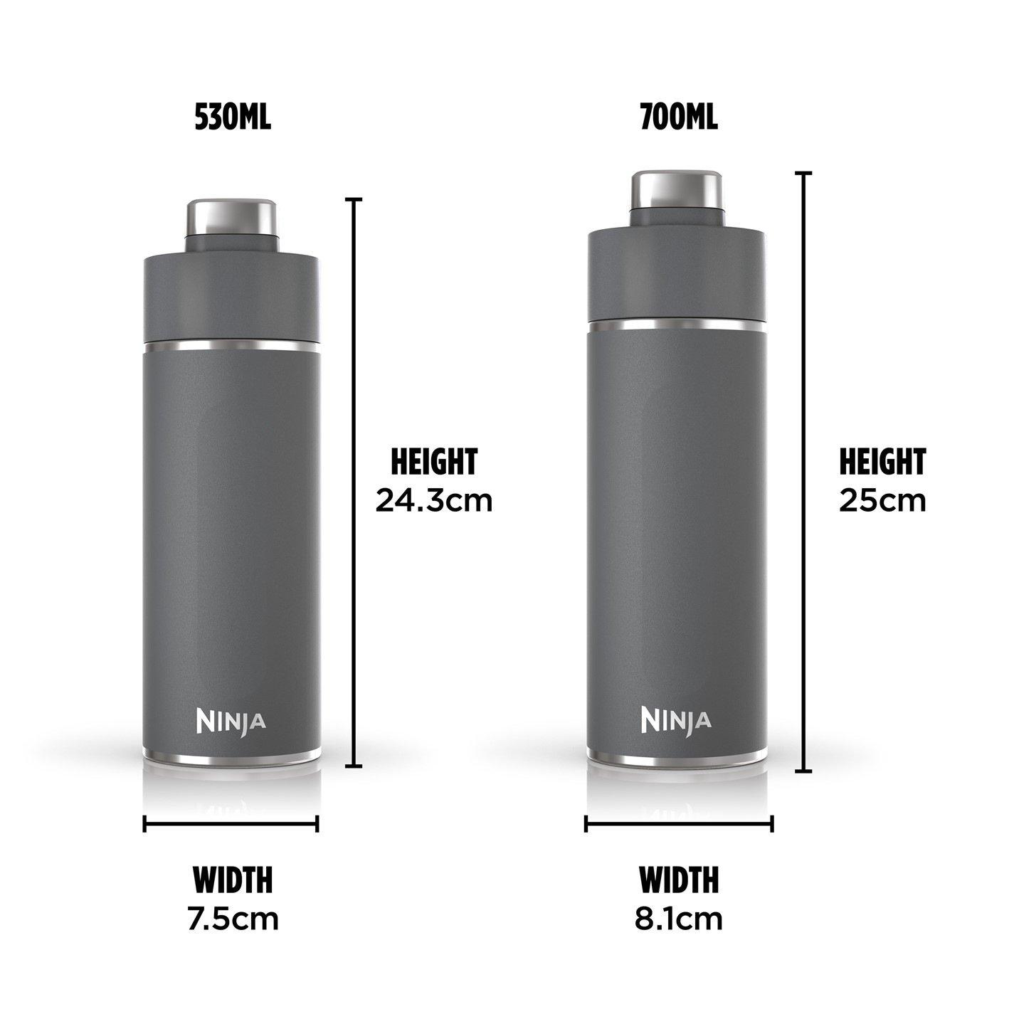 Dark Grey - Ninja - DW2401EUUKGY Thirsti 700ml Travel Bottle Grey - 2