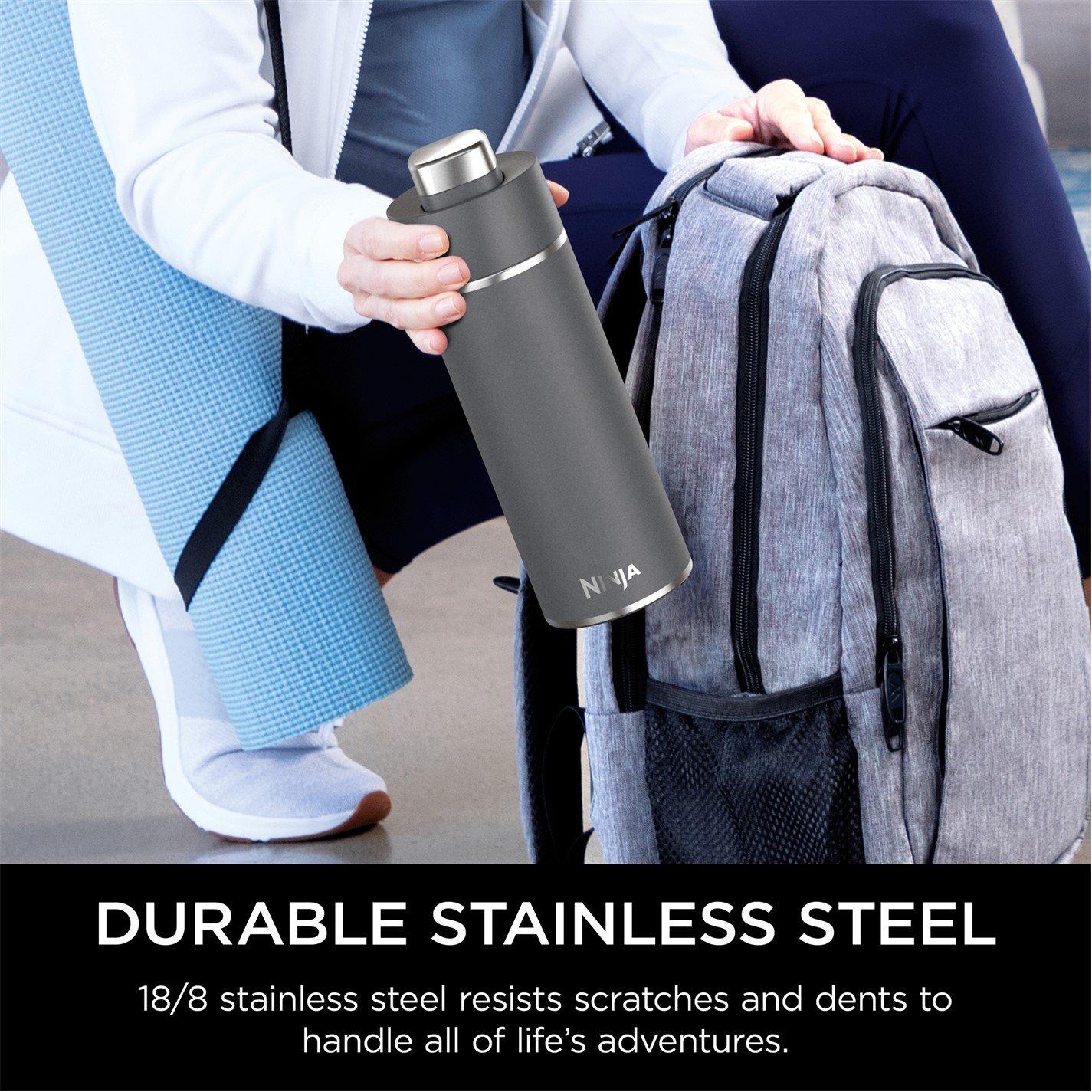 Dark Grey - Ninja - DW2401EUUKGY Thirsti 700ml Travel Bottle Grey - 3