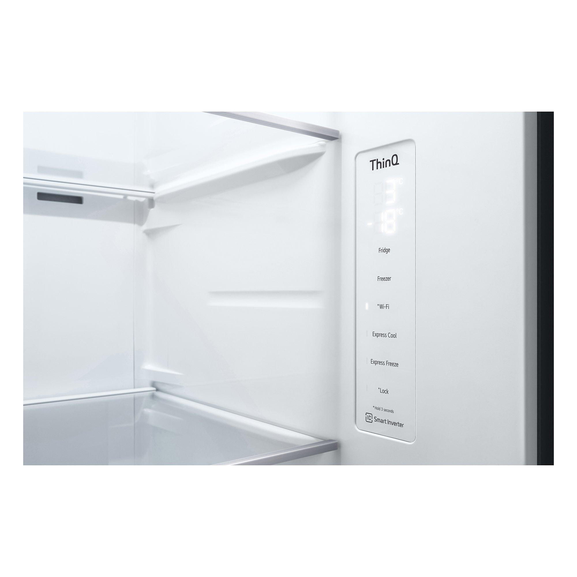 Silver - LG - LG INSTAVIEW GSVV80PYLL AMERICAN FRIDGE FREEZER - 7