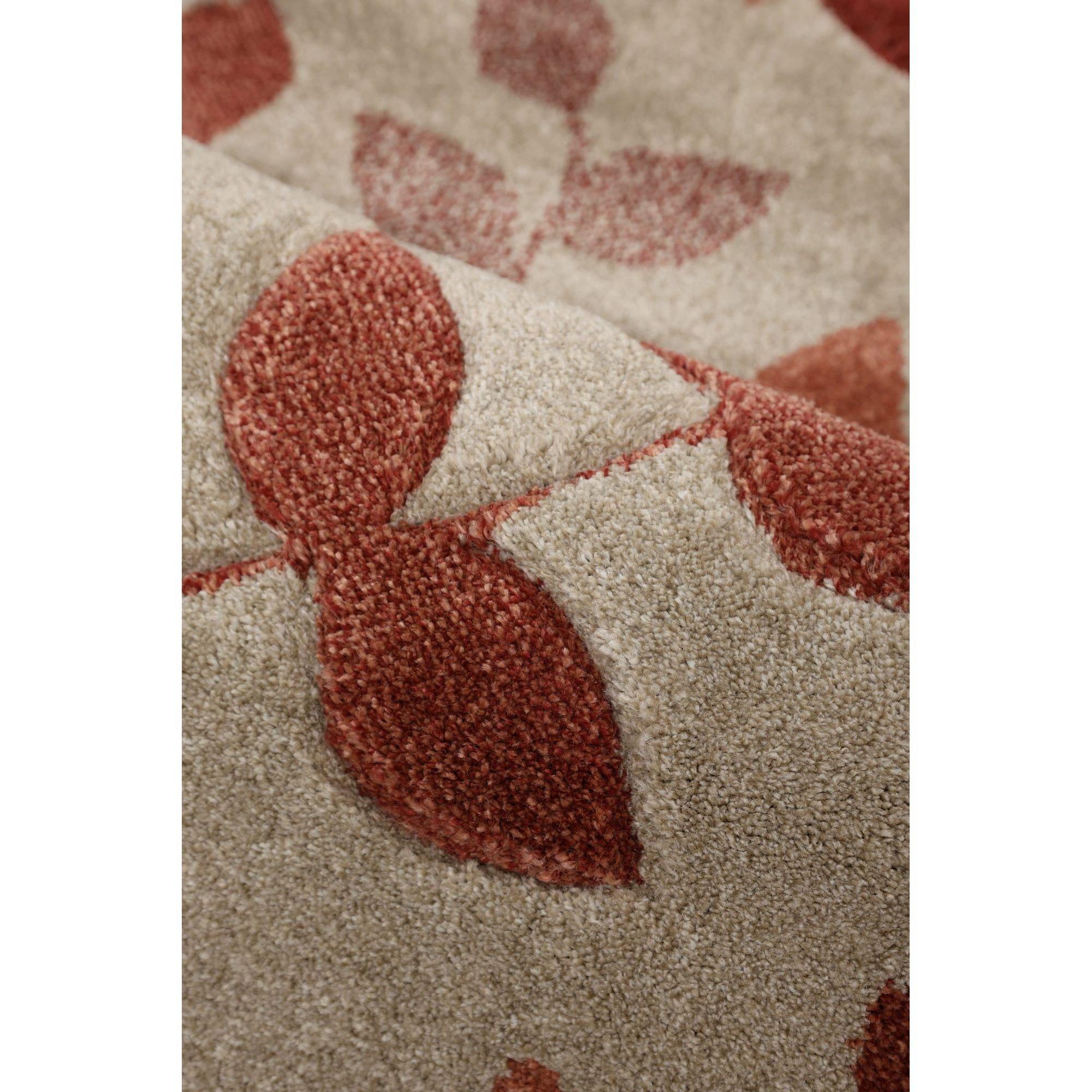 Terracotta - Homemaker - Newport Leaf Rug Terracotta - 5