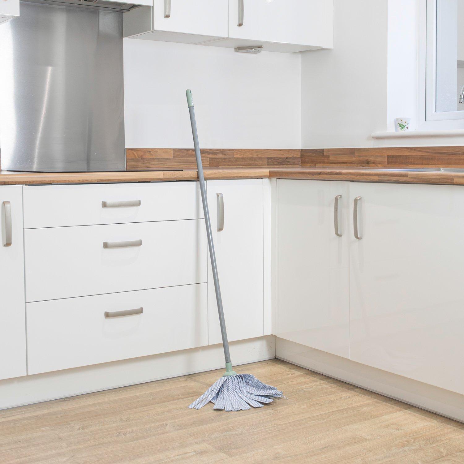 Grey - JVL - JVL Synthetic Mop - Grey - 5