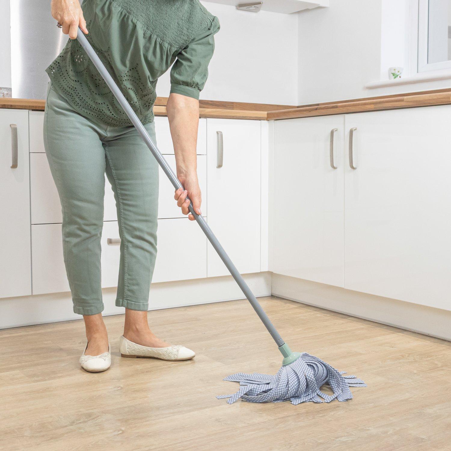 Grey - JVL - JVL Synthetic Mop - Grey - 6