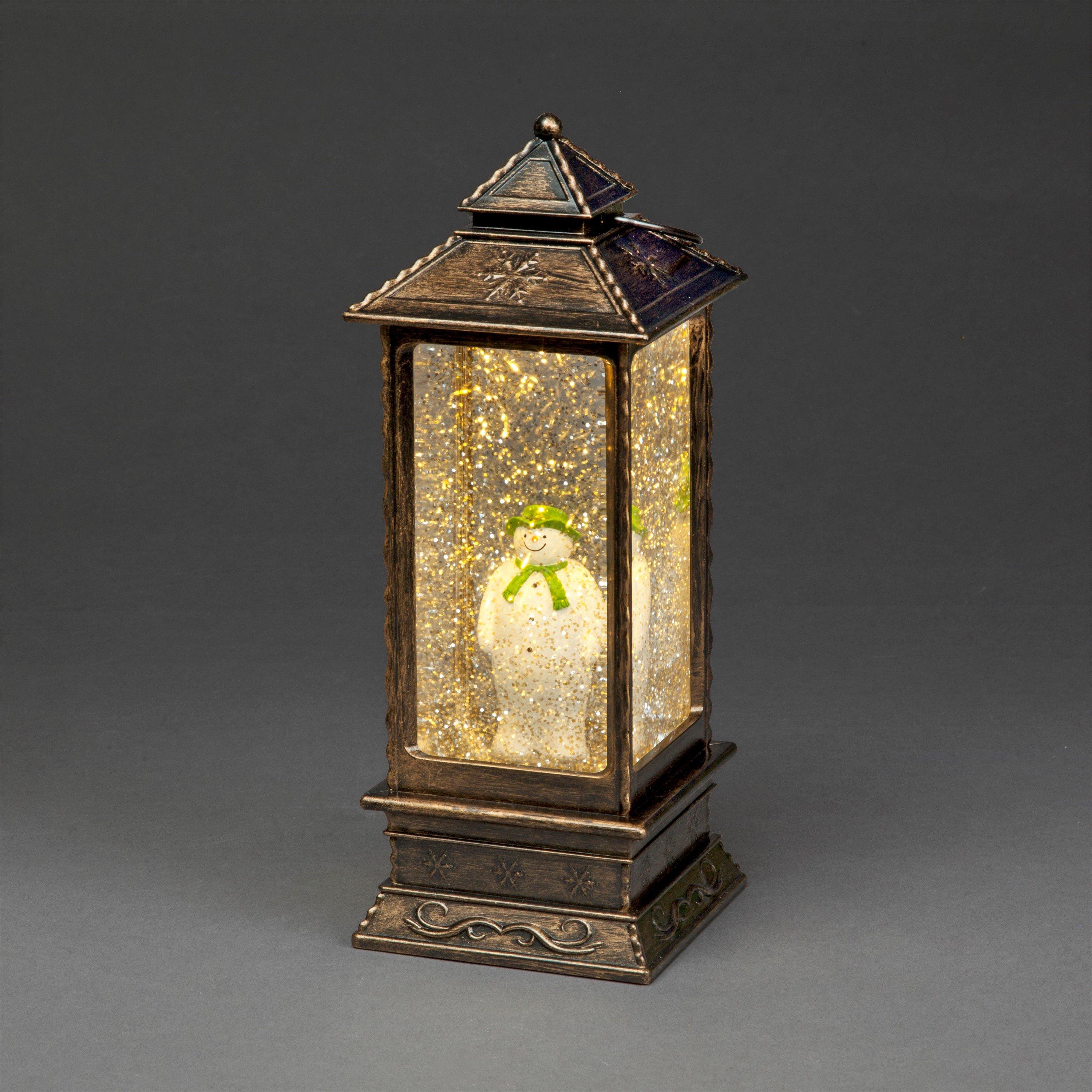 Copper - Snowtime - The Snowman Copper Lit Water Lantern