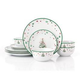 Waterside 12pc Xmas Tree Dinner Set