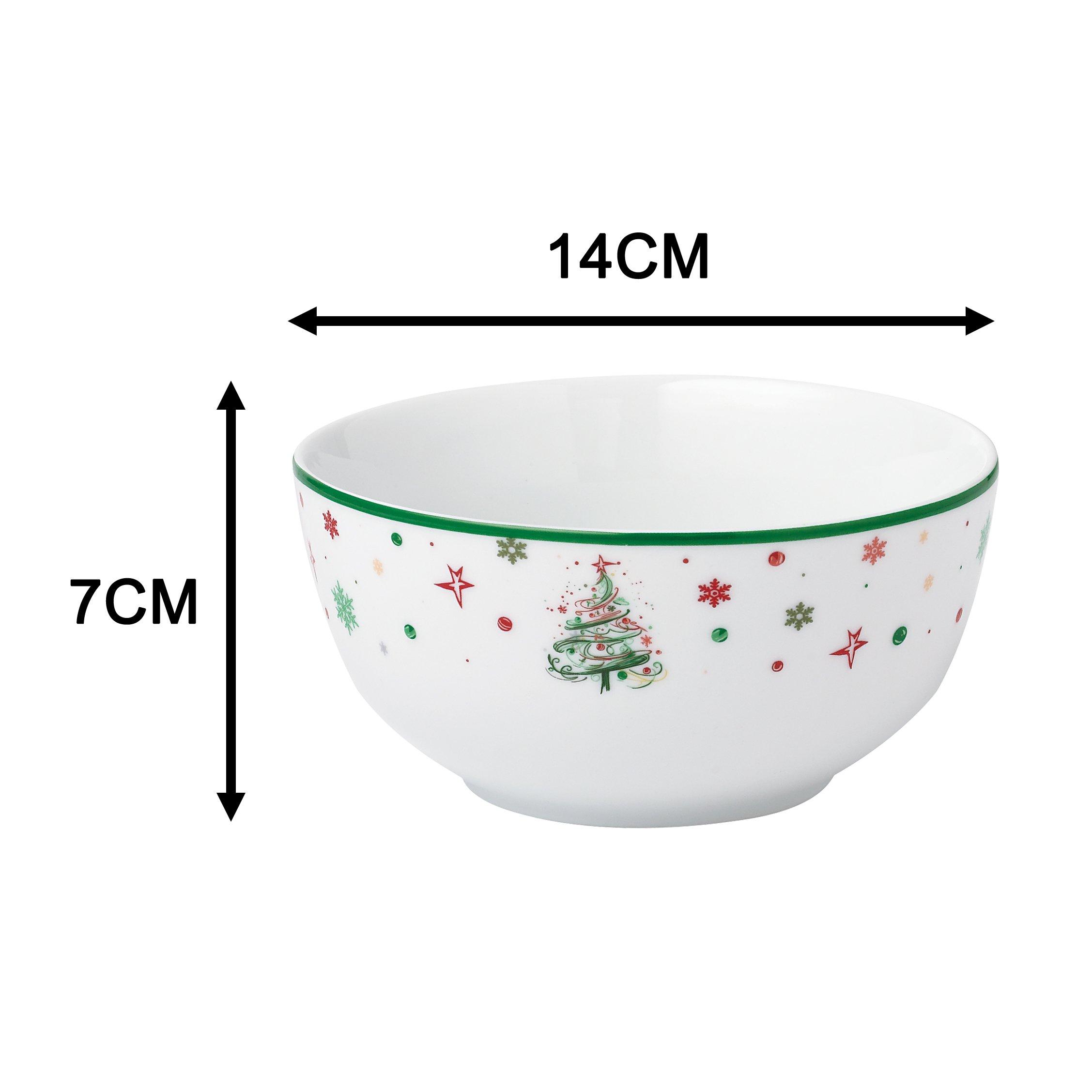 Multi - Waterside - 12pc Xmas Tree Dinner Set - 7