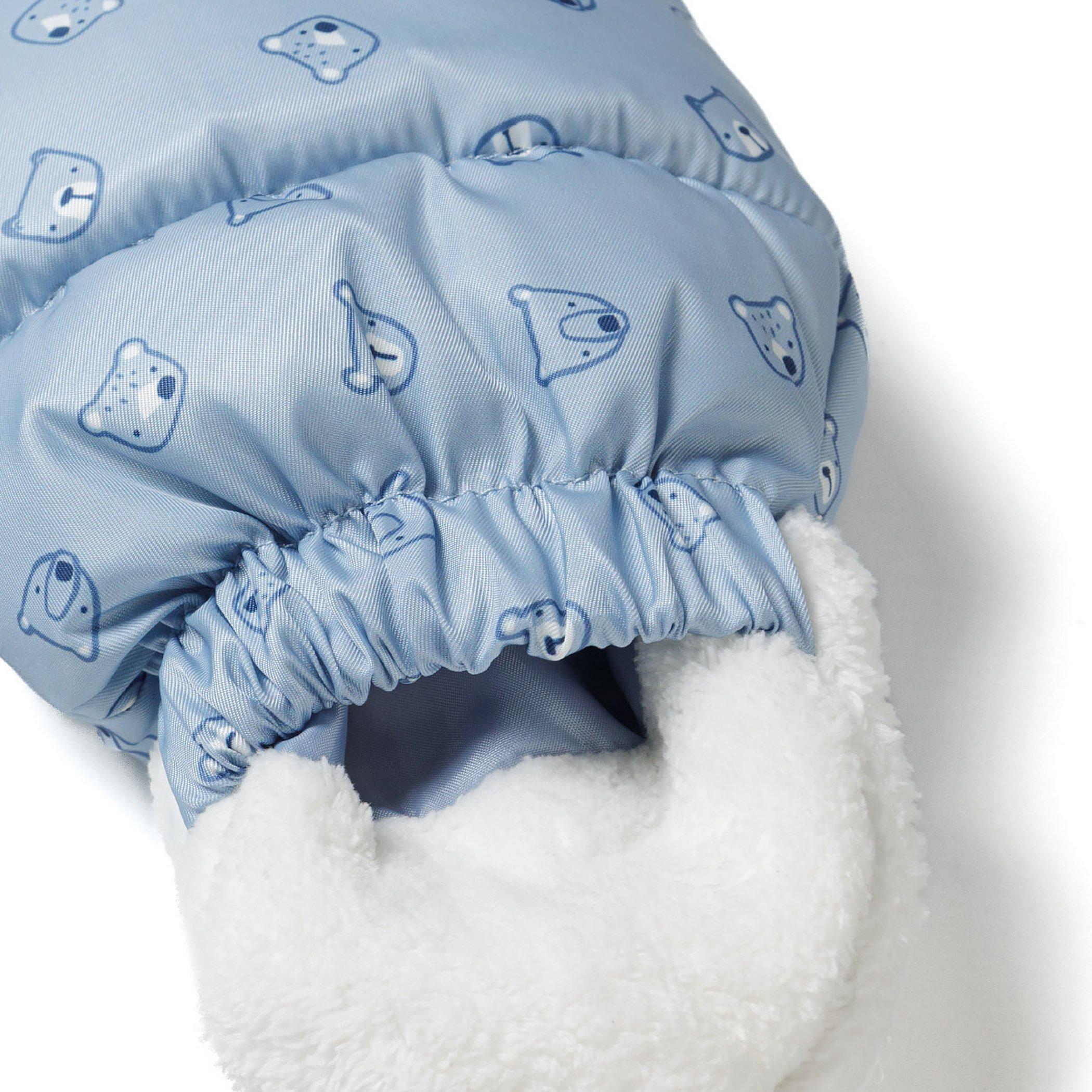 Light Blue - Minoti - Baby snowsuit with hood and mitts light blue - 6